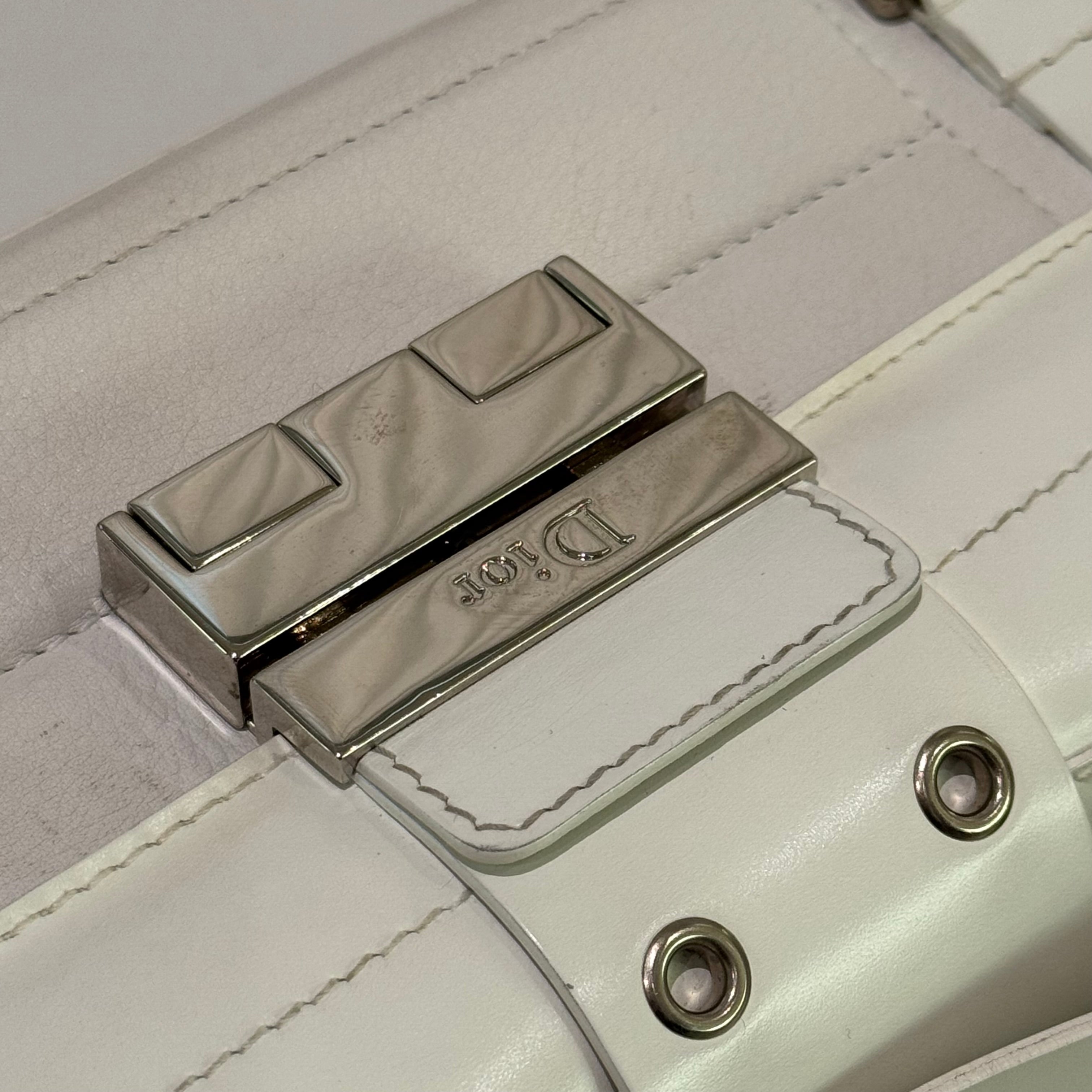 DIOR PUNK WHITE VINTAGE SHOULDER BAG