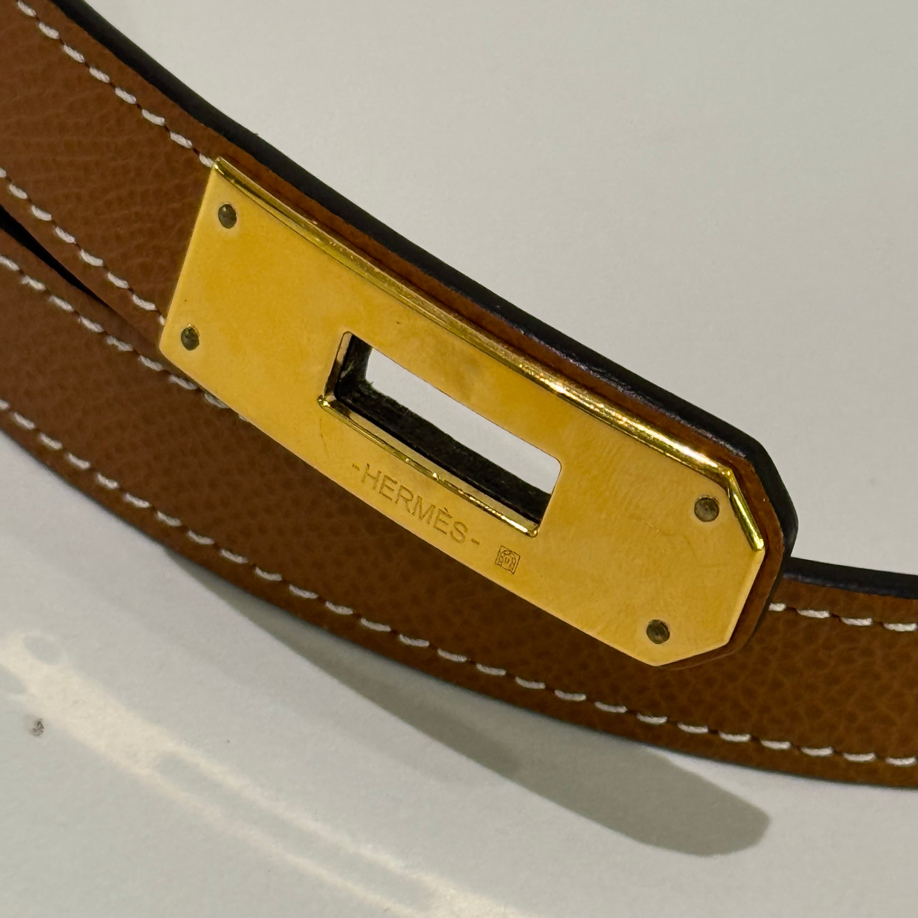 HERMES KELLY ROSE GOLD BELT