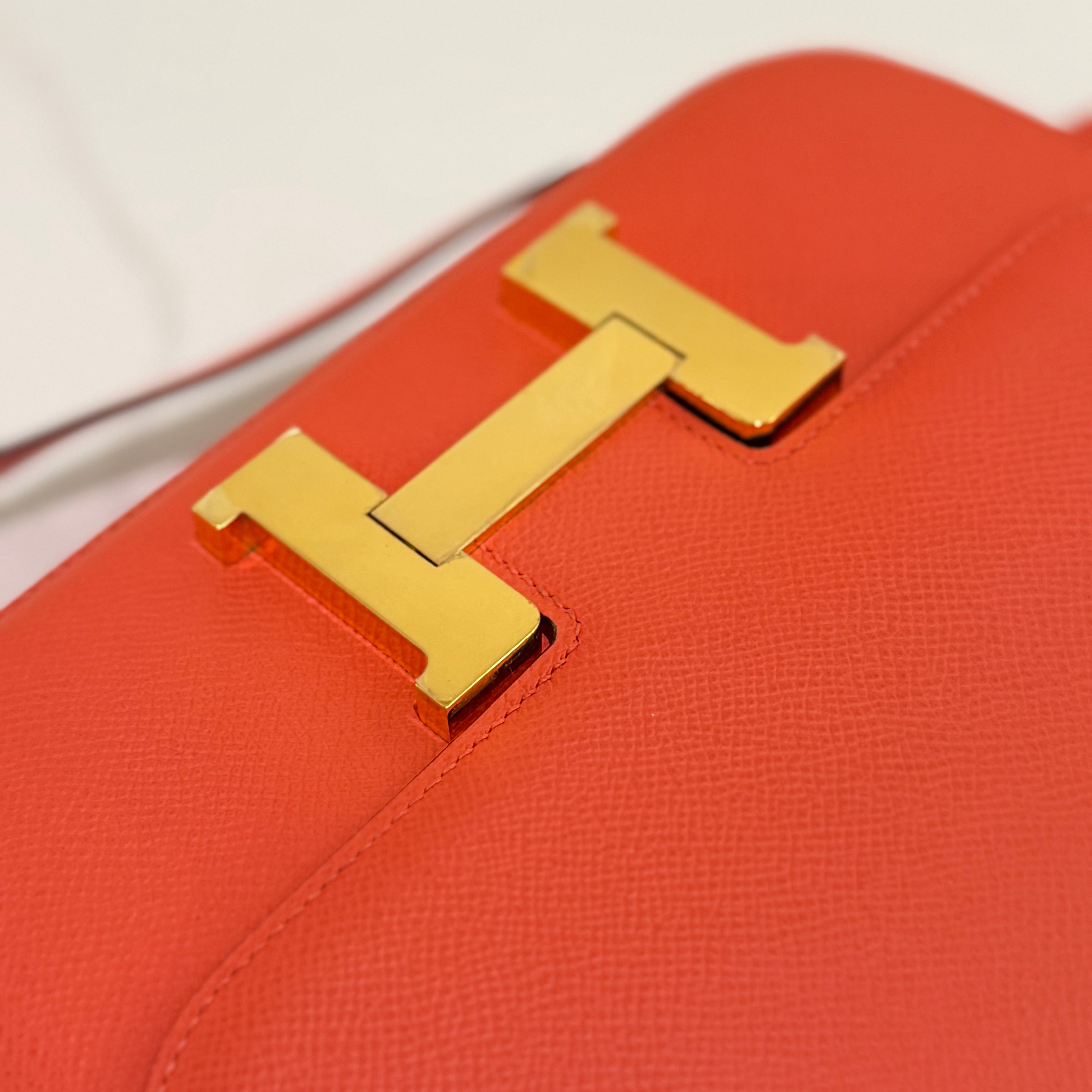 Hermes Constance 24 Rose 5T with Gold Hardware