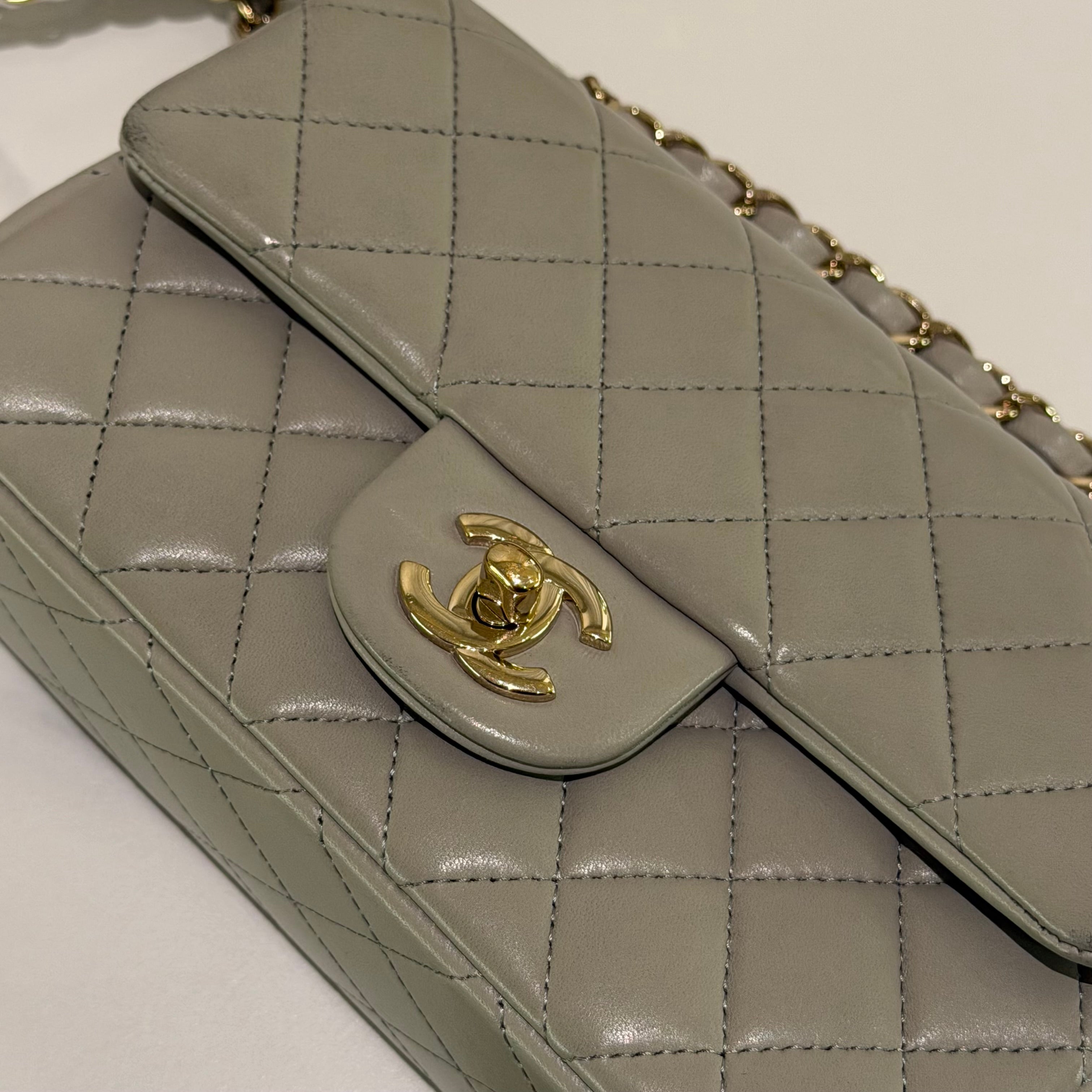 Chanel CF Mini Light Grey (Chip Model)