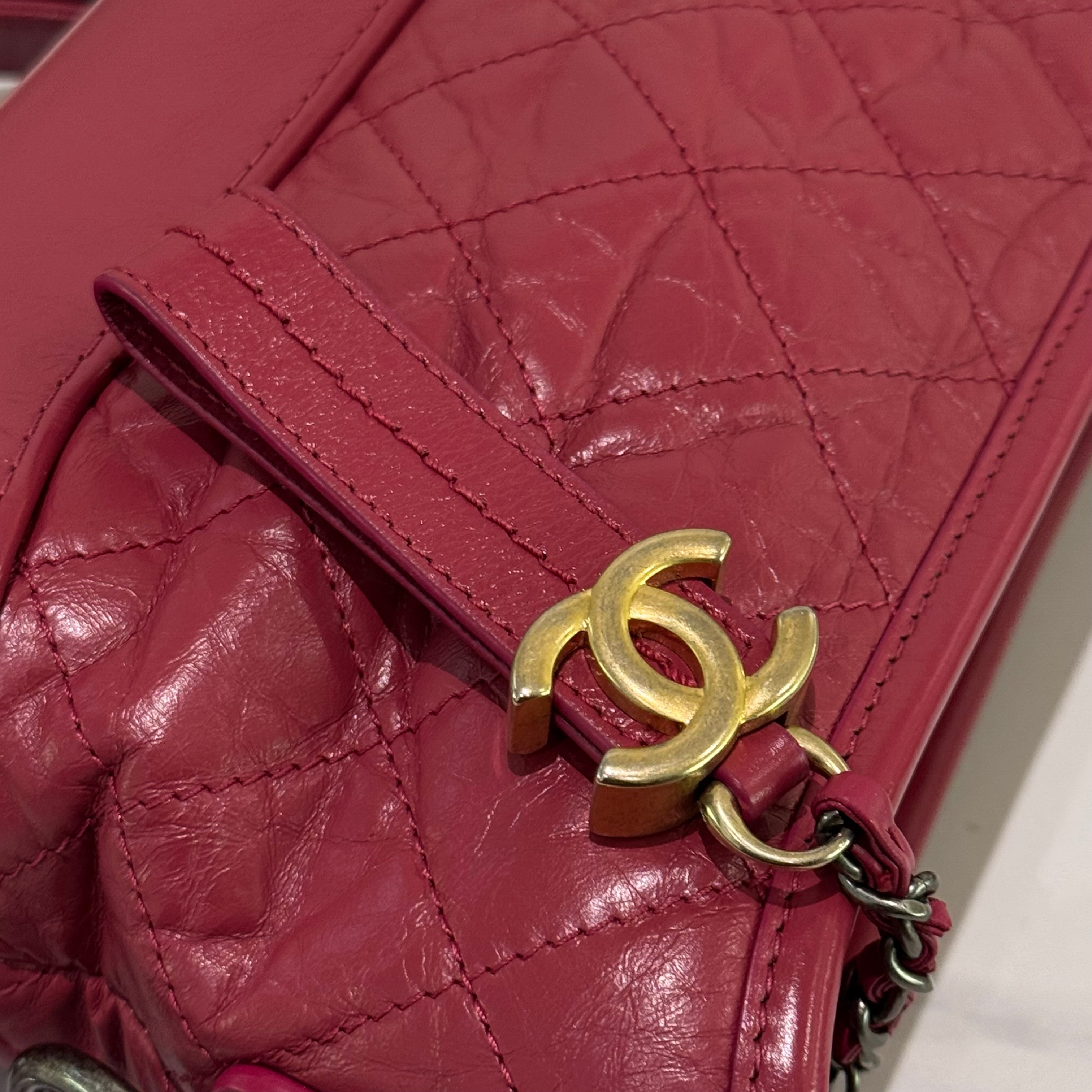 CHANEL GABRIELLE SMALL HOBO BAG FUCHSIA PINK