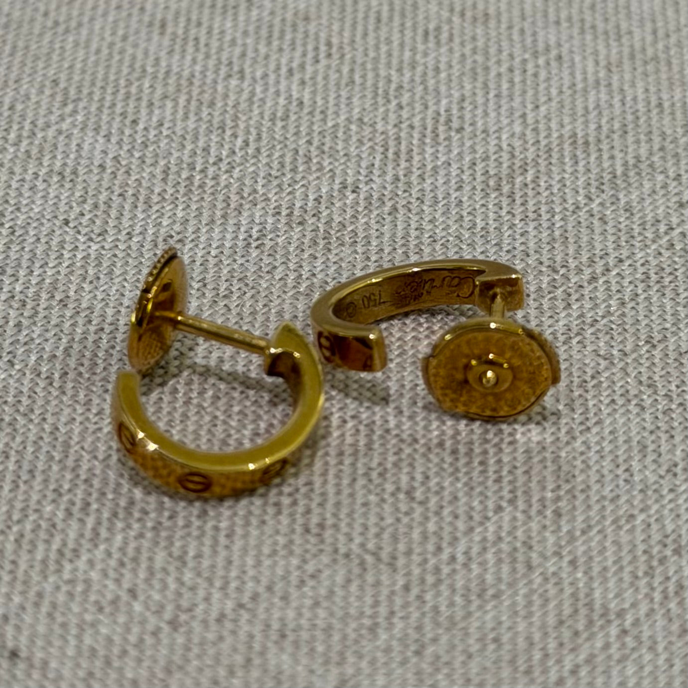Cartier LOVE Earrings Small Model 18K Gold
