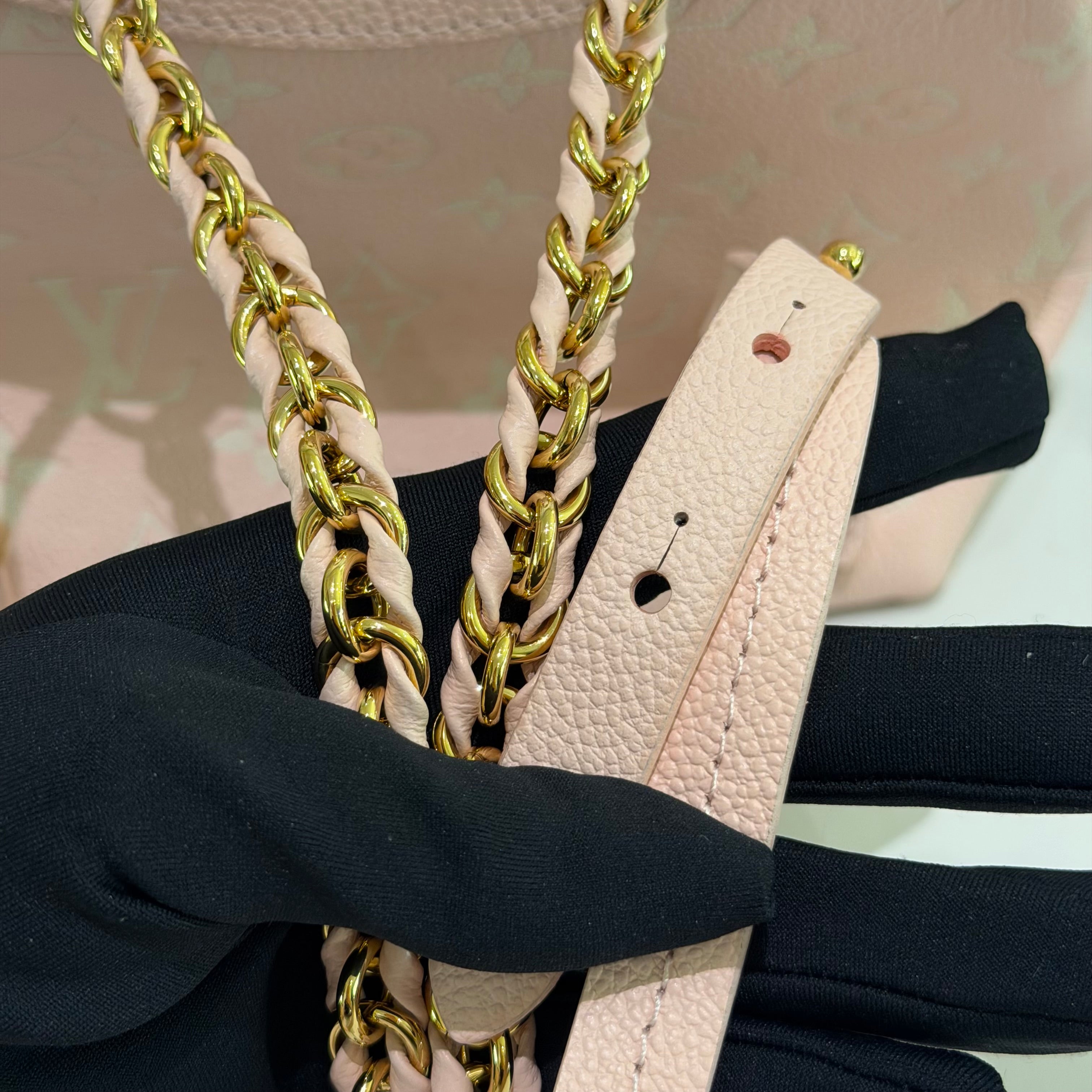 Louis Vuitton Backpack Cherry Blossom Pink with Gold Hardware (Chip Model)