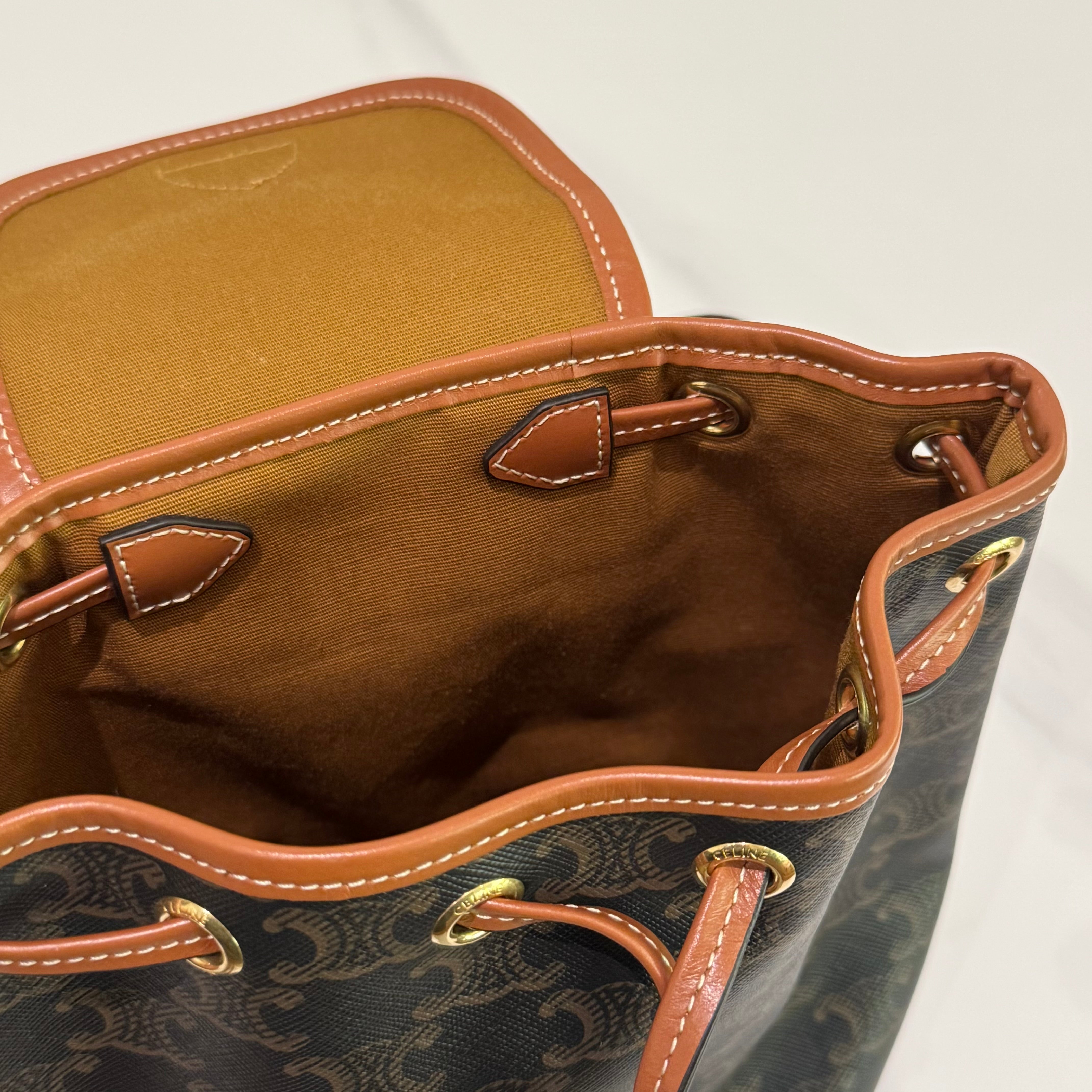 CELINE FOLCO BACKPACK TRIOMPHE MONOGRAM