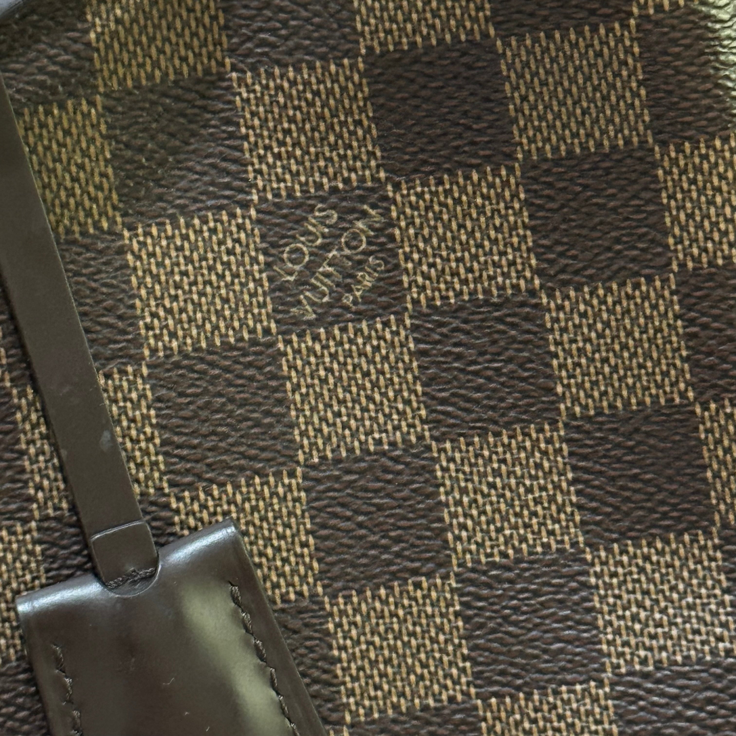 LOUIS VUITTON BRITTANY MUGUET PINK LEATHER WITH DAMIER EBENE COMBINATION