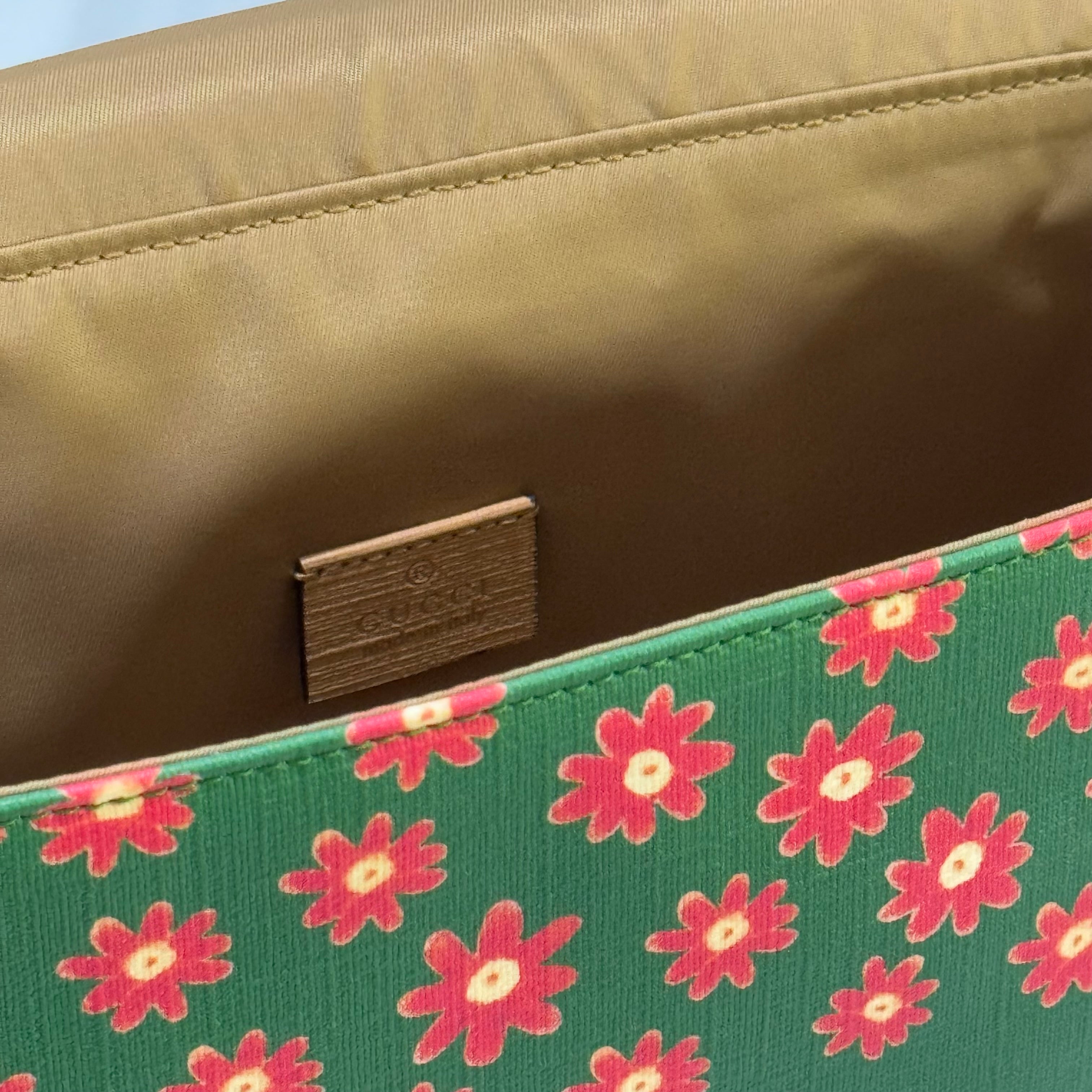 GUCCI CHILDREN'S CAT MOTIF MESSENGER BAG