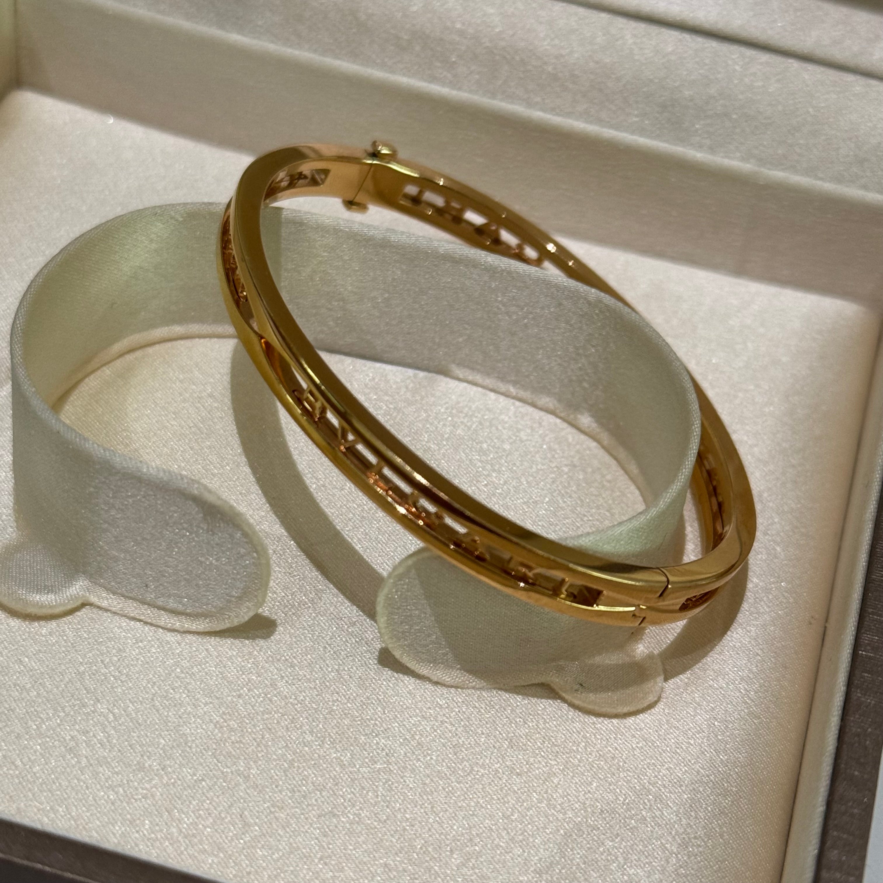 BVLGARI B.ZERO1 18K ROSE GOLD OPENWORK BRACELET