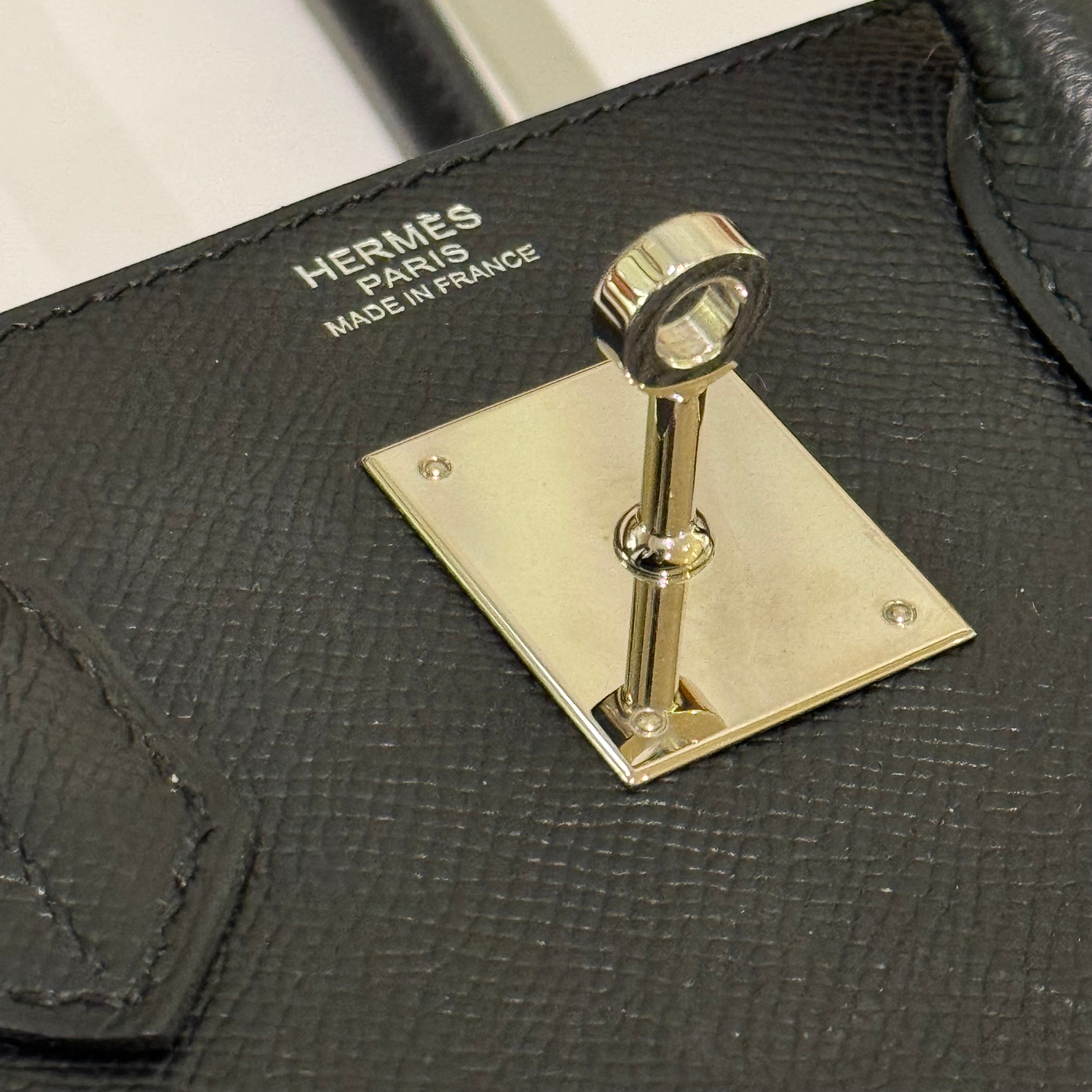 HERMÈS BIRKIN 30 BLACK WITH PALLADIUM HARDWARE STAMP Z