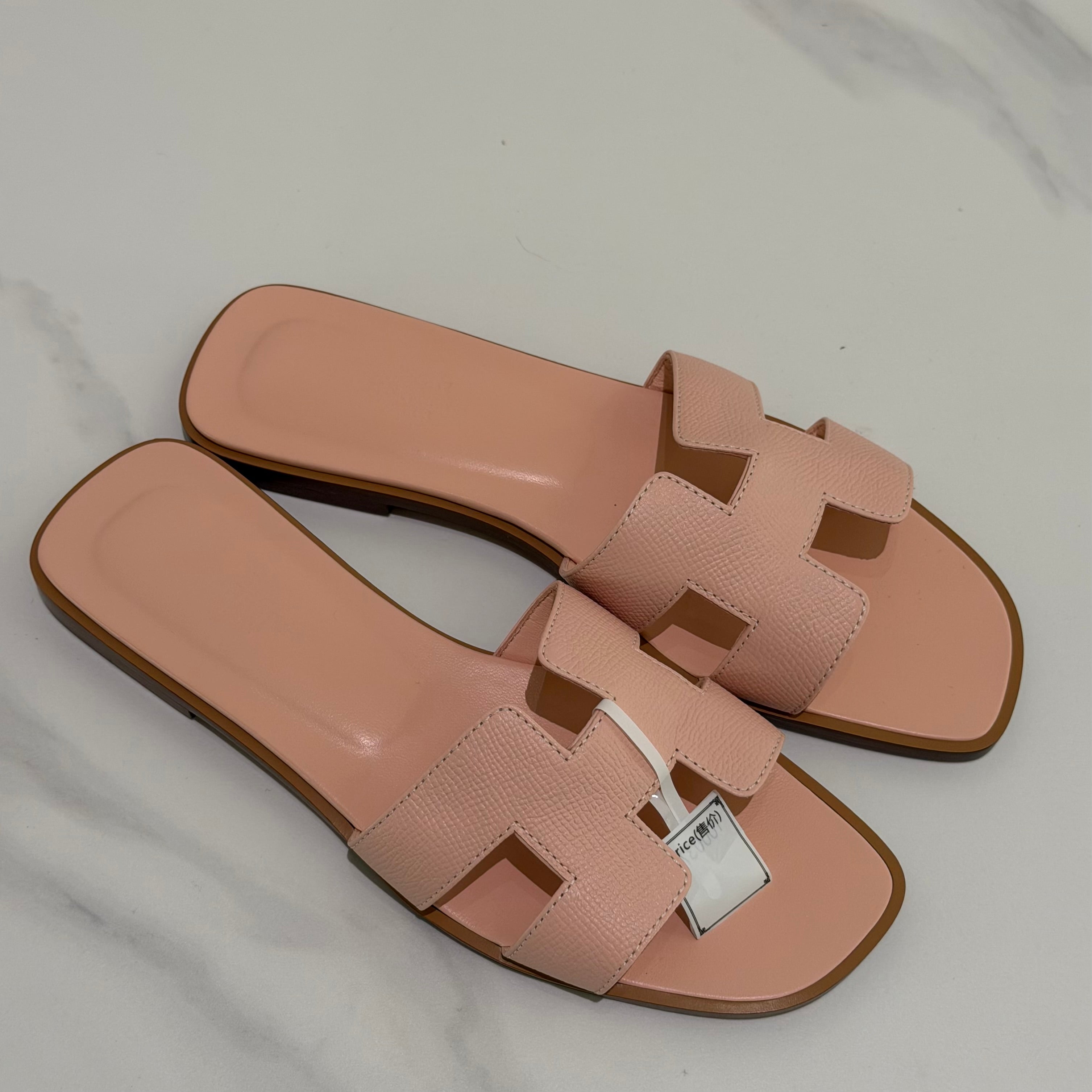 Hermes Oran Sandal Rose Pink