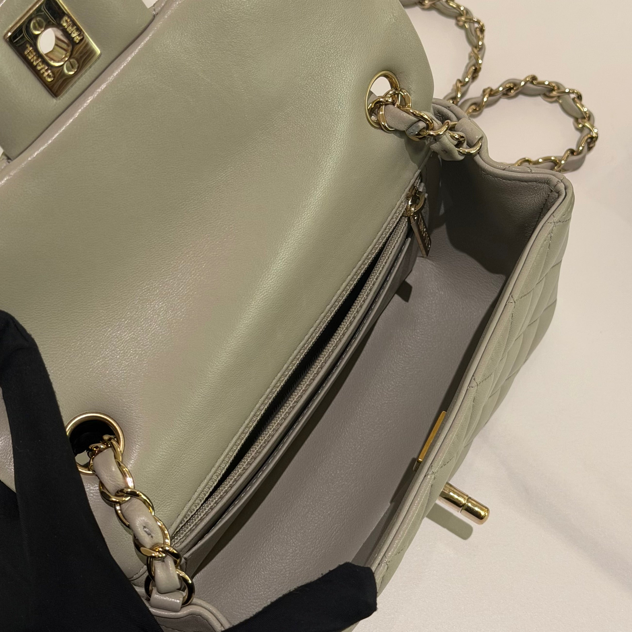 Chanel CF Mini Light Grey (Chip Model)