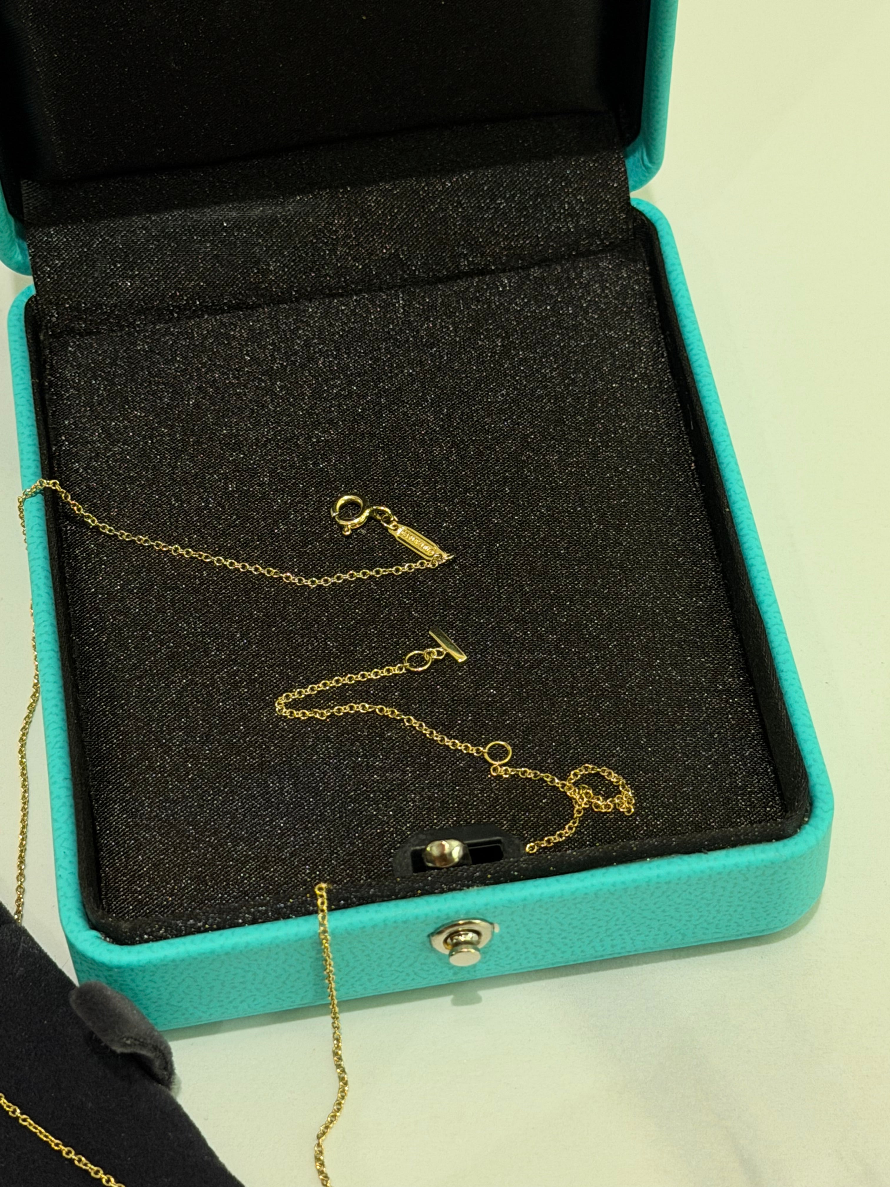 Tiffany & Co. T Smile Small Yellow Gold Necklace