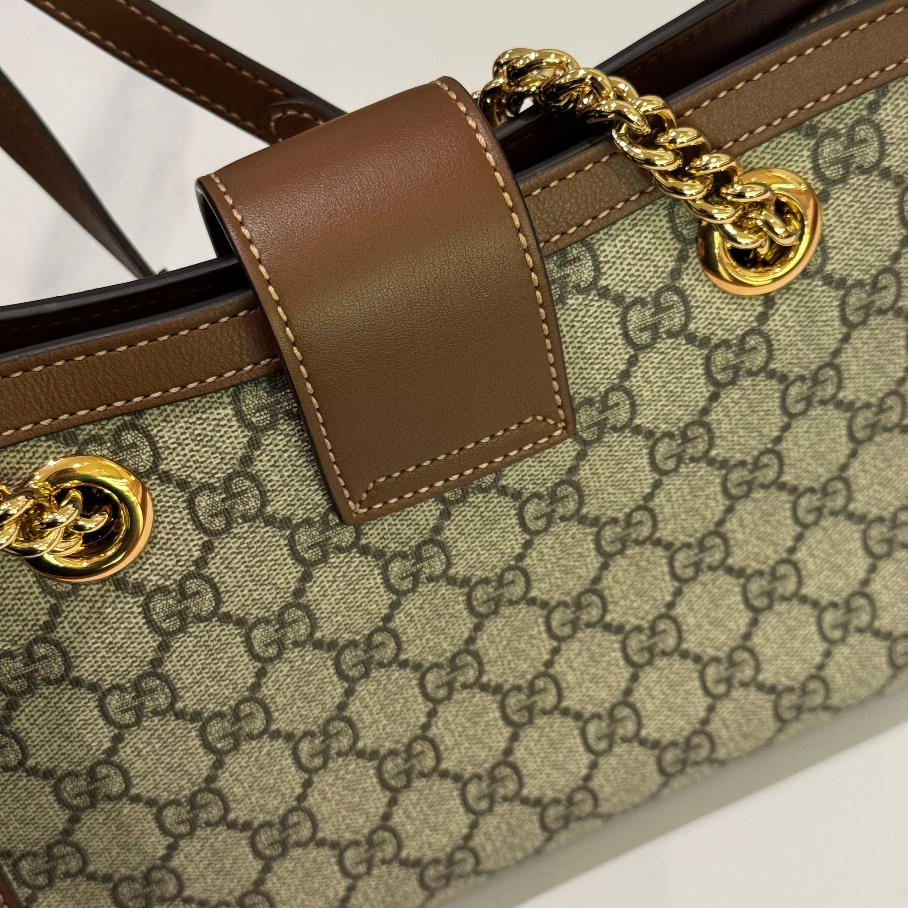 GUCCI PADLOCK SMALL BROWN SHOULDER BAG