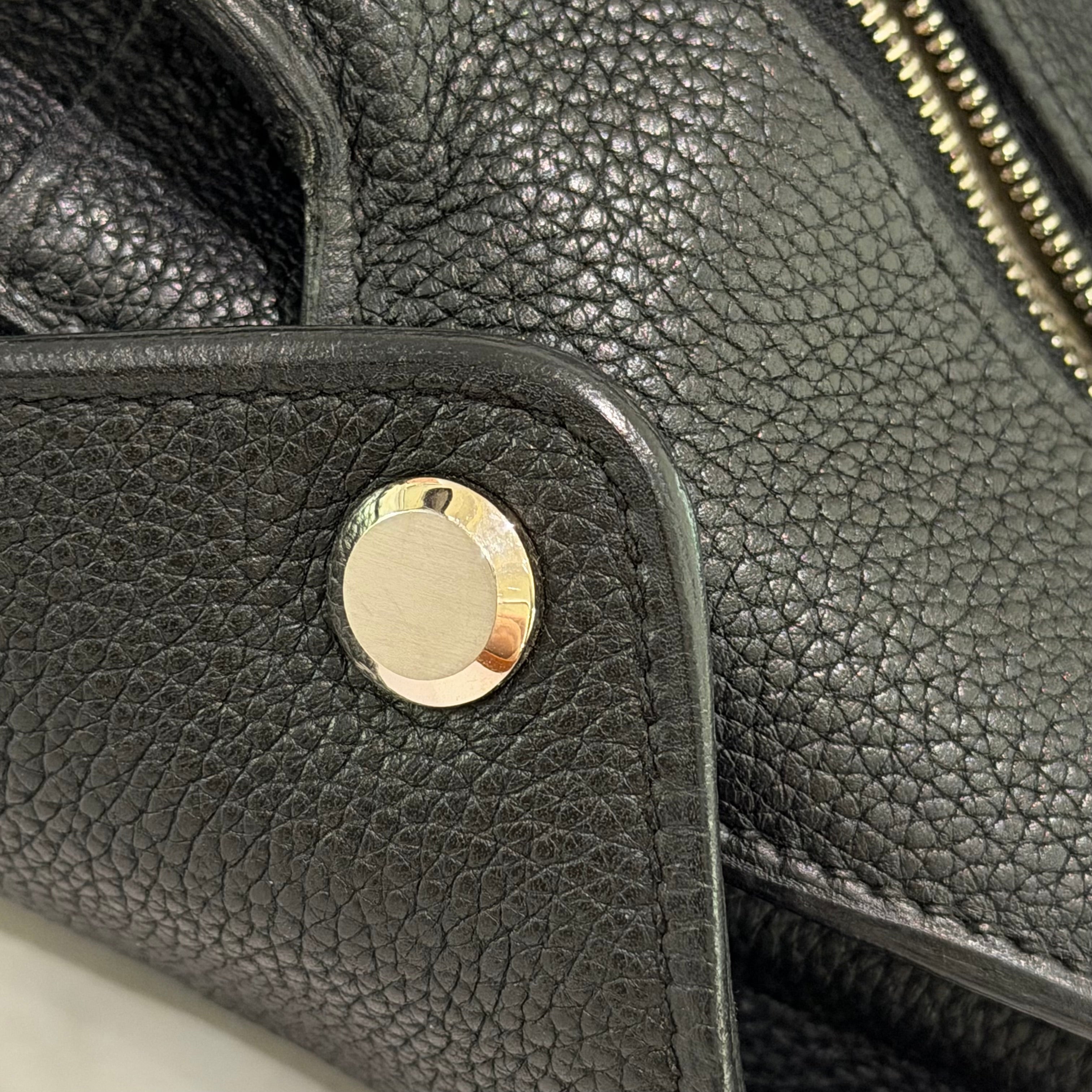 HERMÈS CITYBACK BLACK WITH SILVER HARDWARE BACKPACK