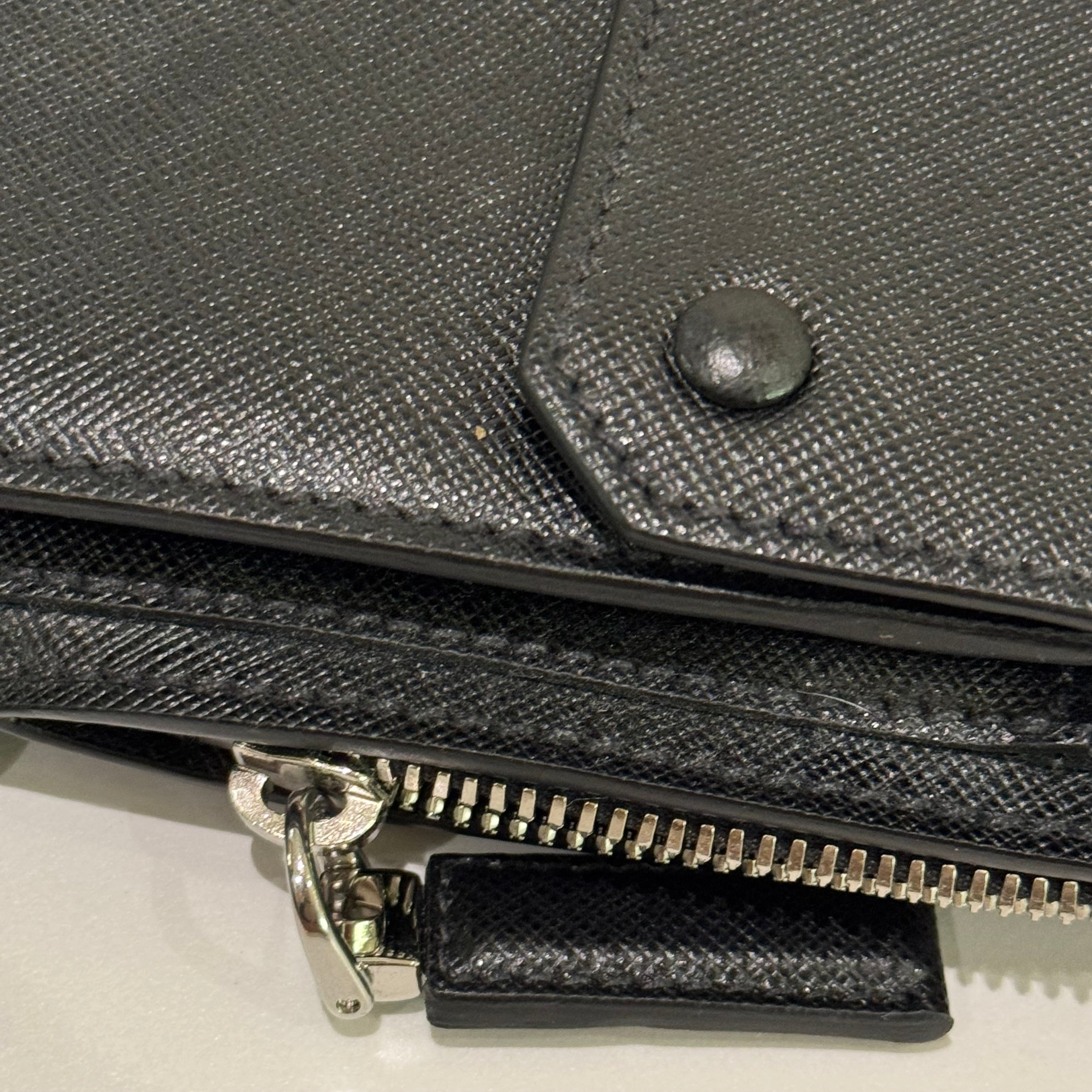 PRADA SAFFIANO POSTER EDITION TRIANGLE LOGO SHOULDER/CHEST BAG