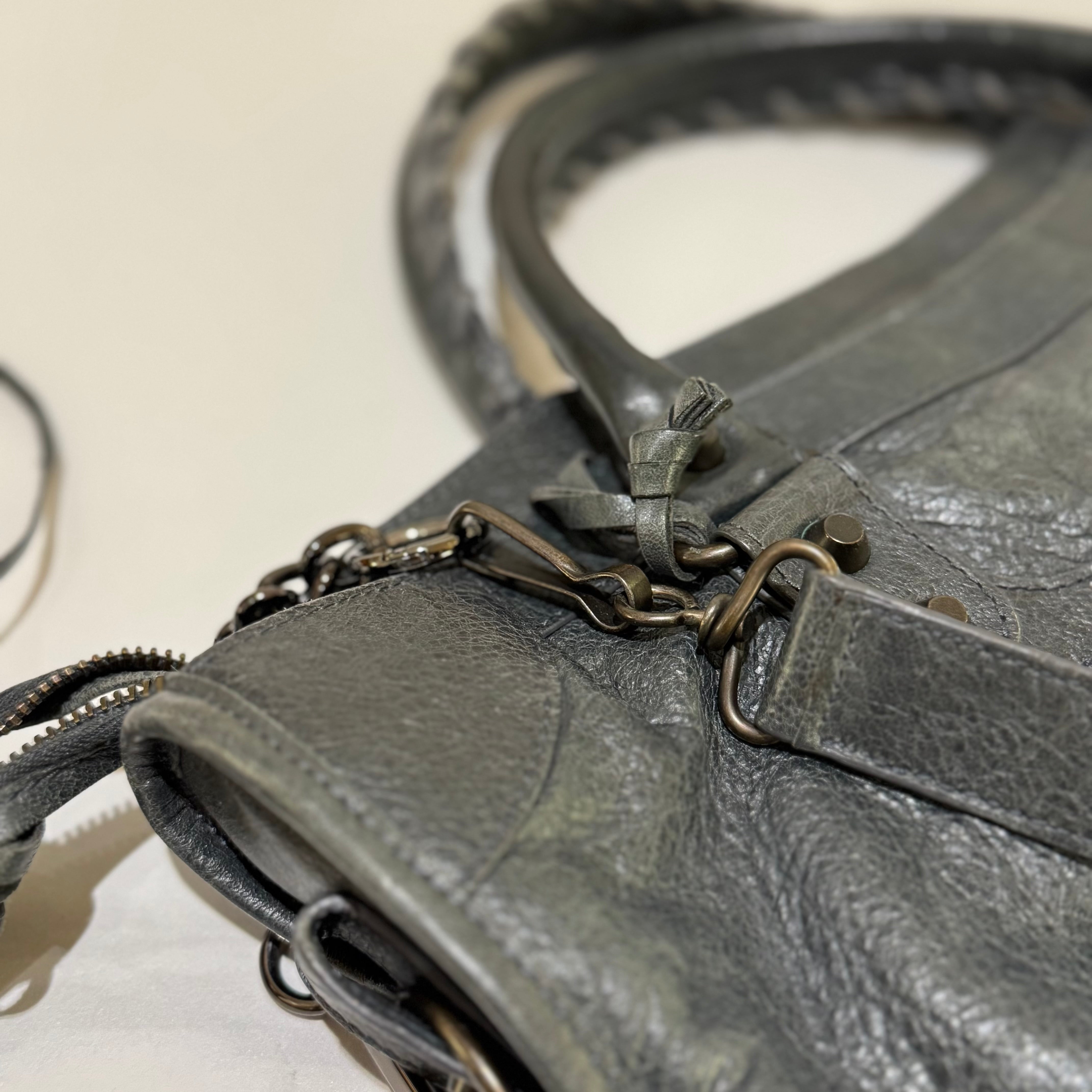 BALENCIAGA CITY BAG LARGE CEMENT GREY