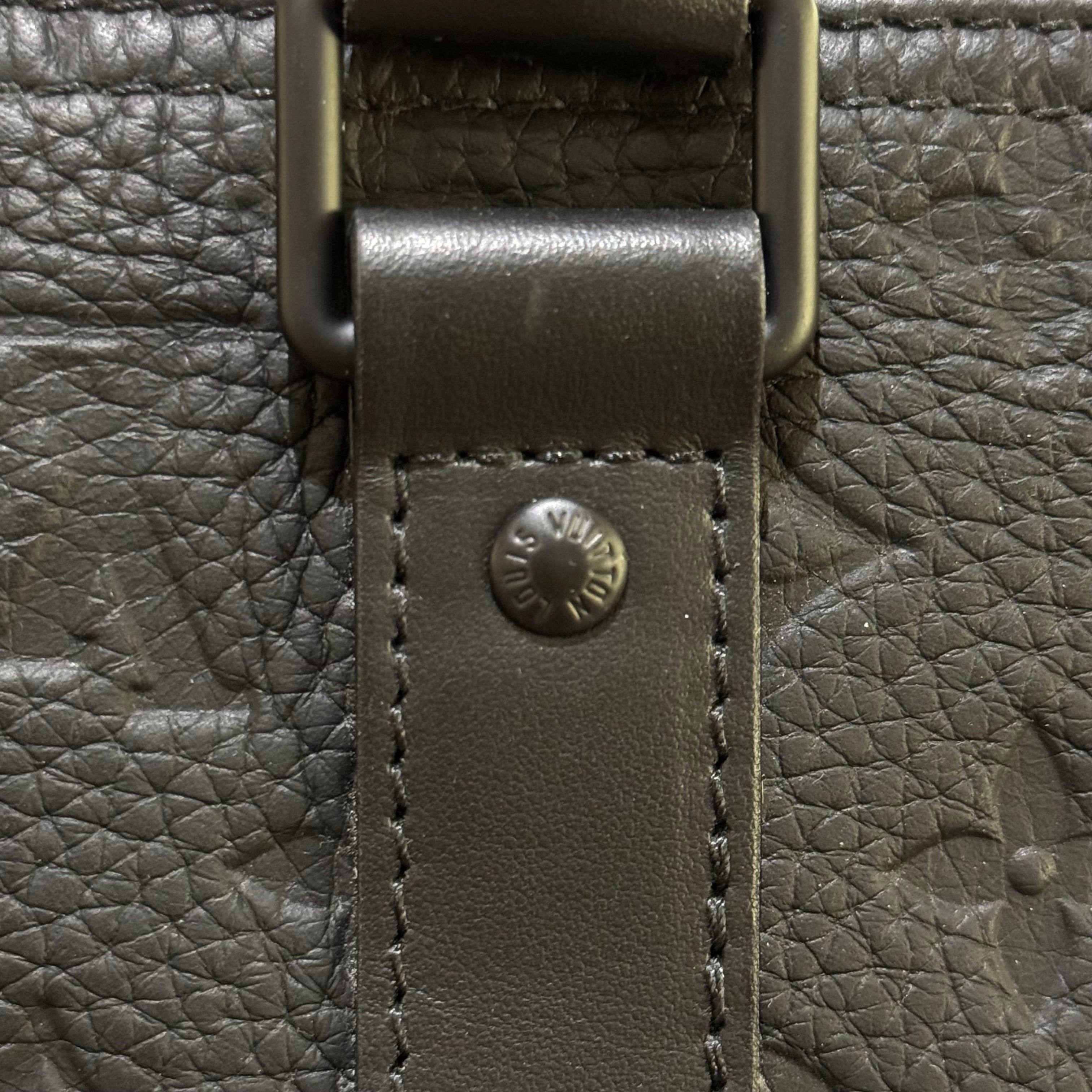 LOUIS VUITTON KEEPALL 35 EMBOSSED SHOULDER & CROSSBODY BAG