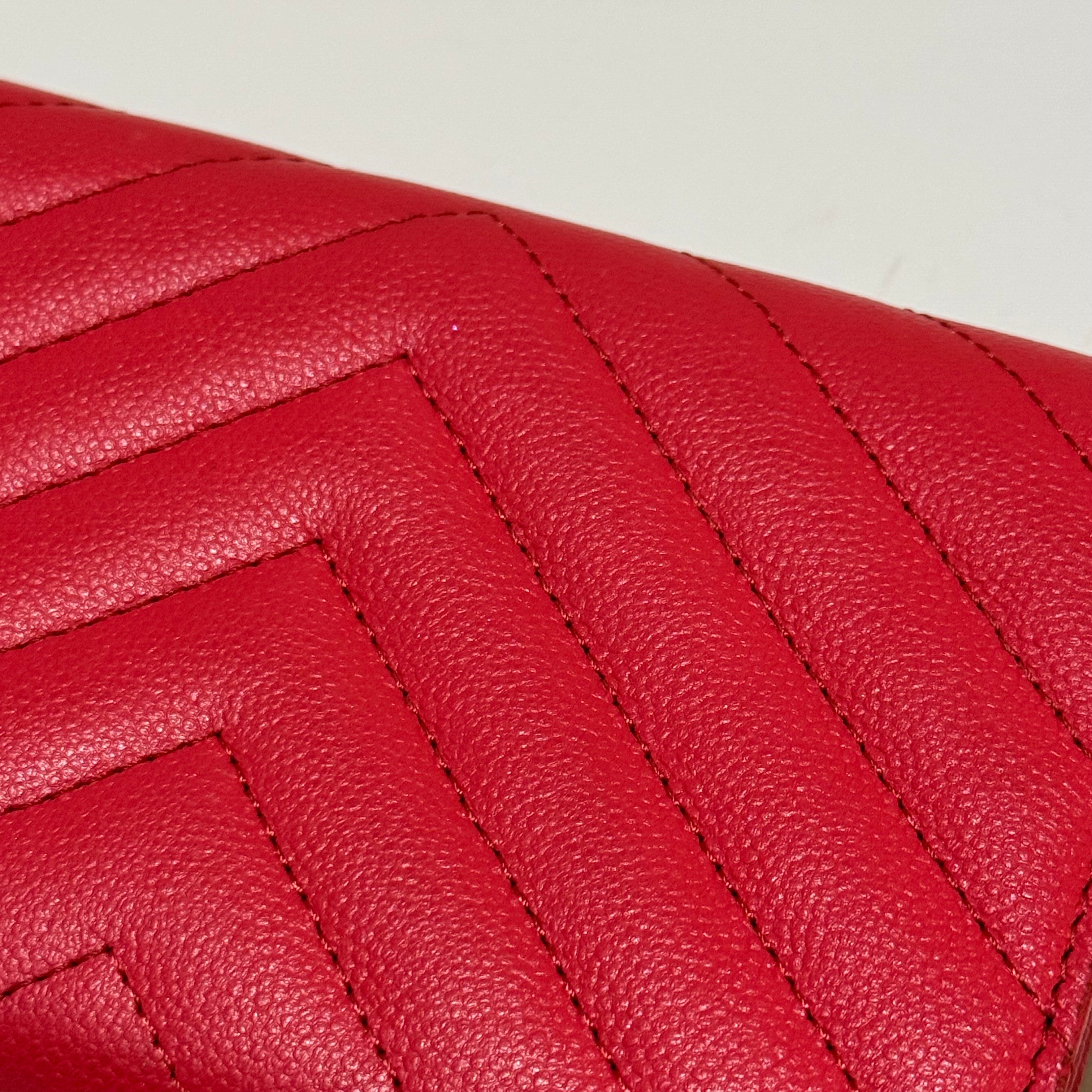 CHANEL CF PINK WALLET CAVIAR LEATHER