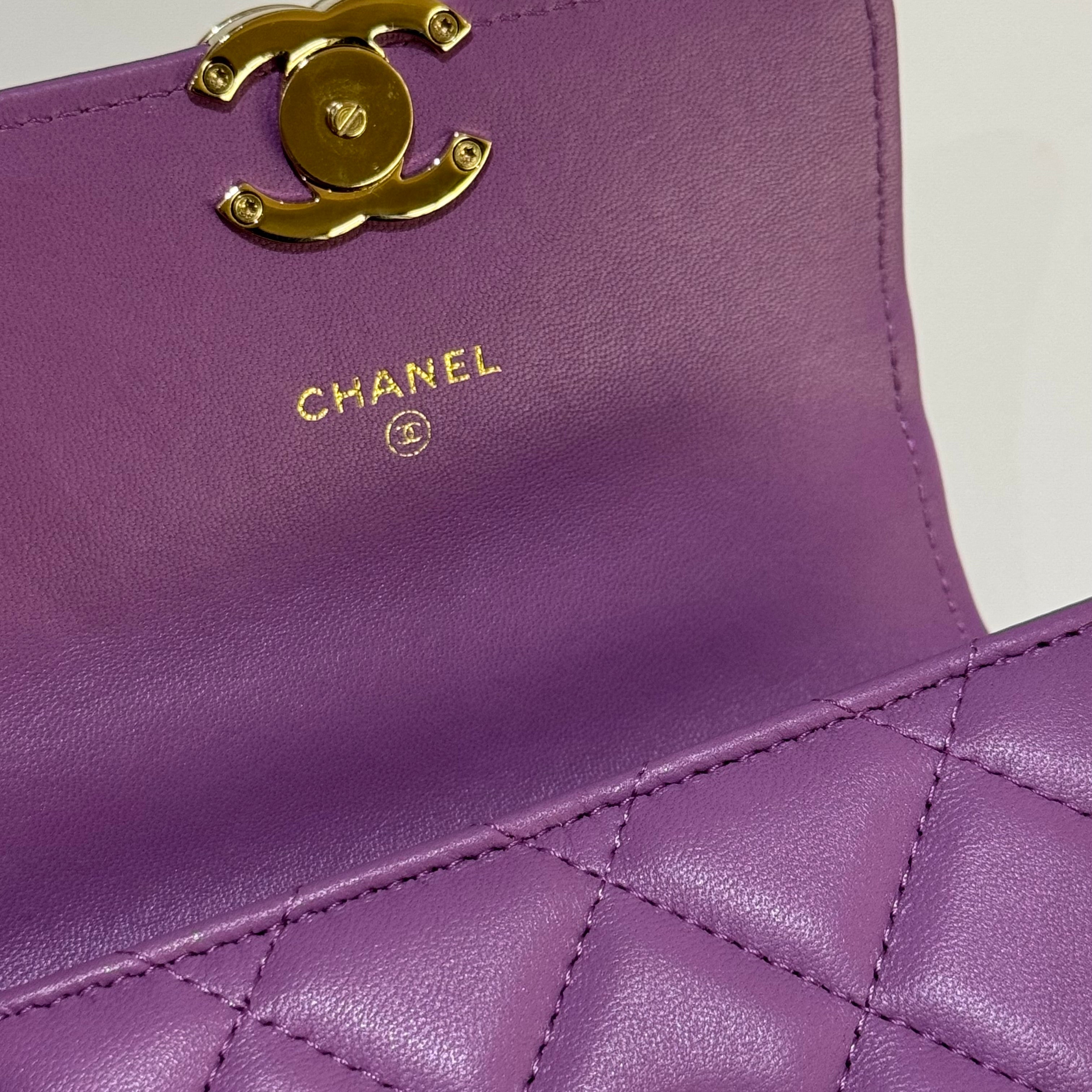CHANEL 22S MINI BAG PURPLE