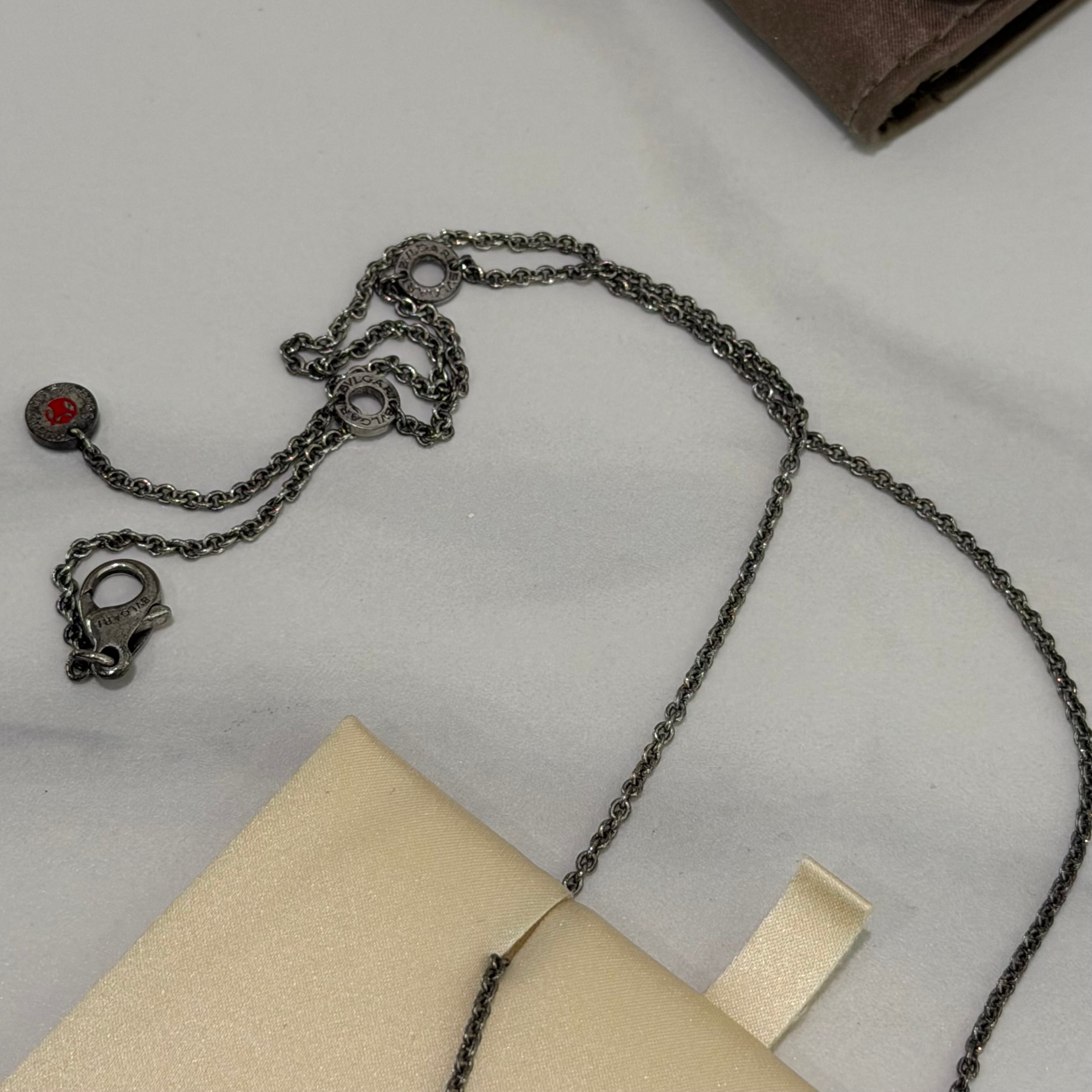 Bvlgari Charity Spring Ceramic Three-Ring Adjustable Necklace