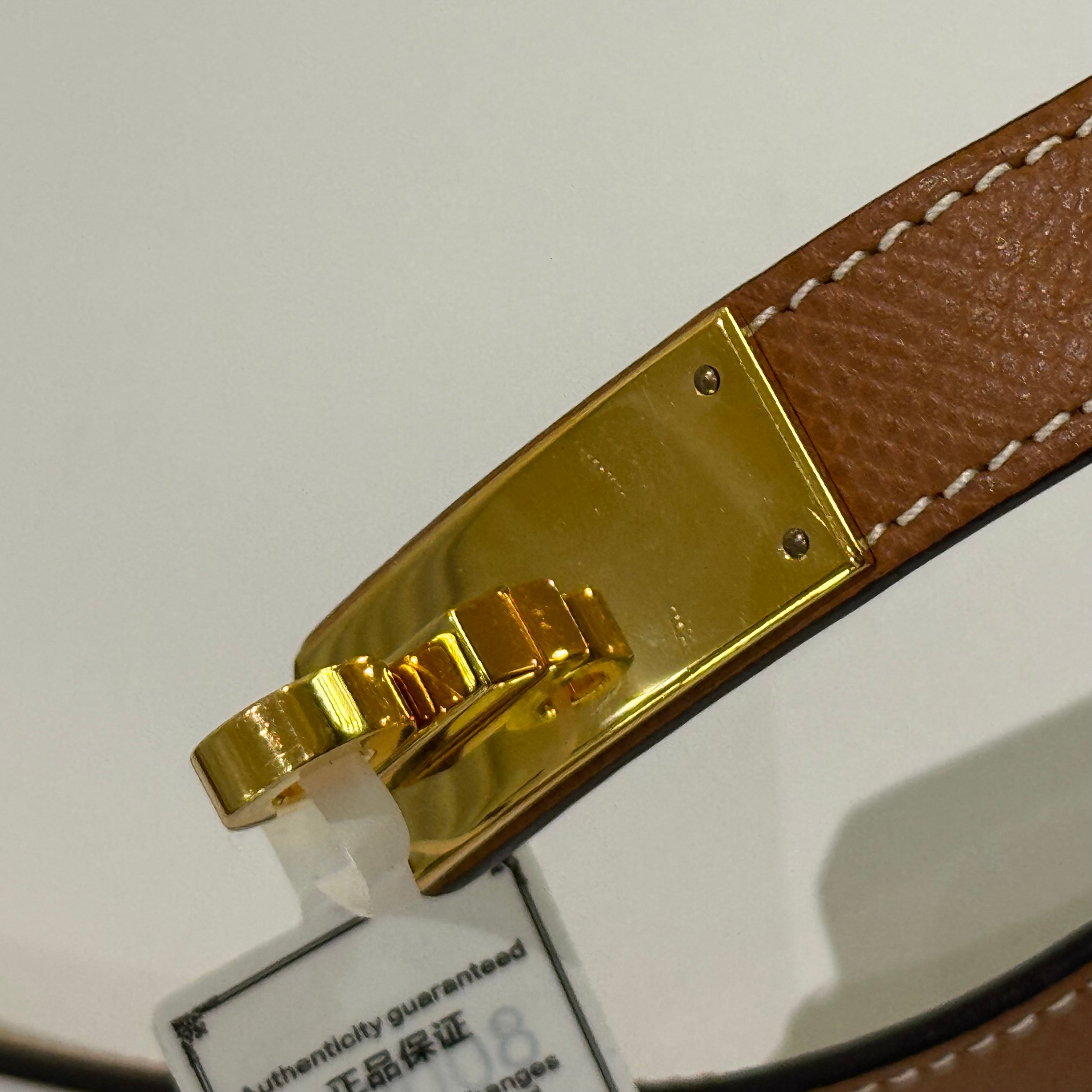 HERMES KELLY ROSE GOLD BELT