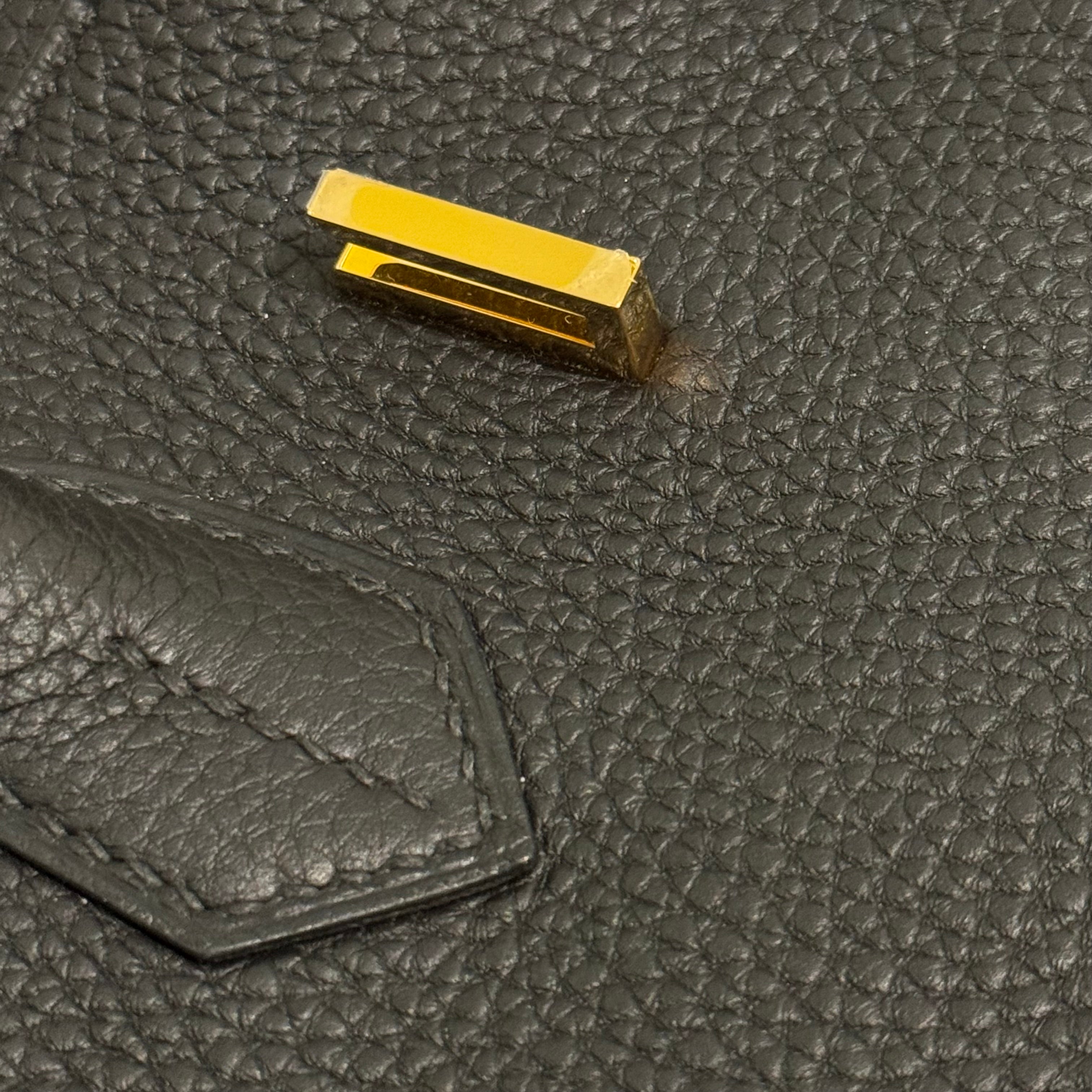 HERMÈS BIRKIN 30 BLACK WITH GOLD HARDWARE U STAMP