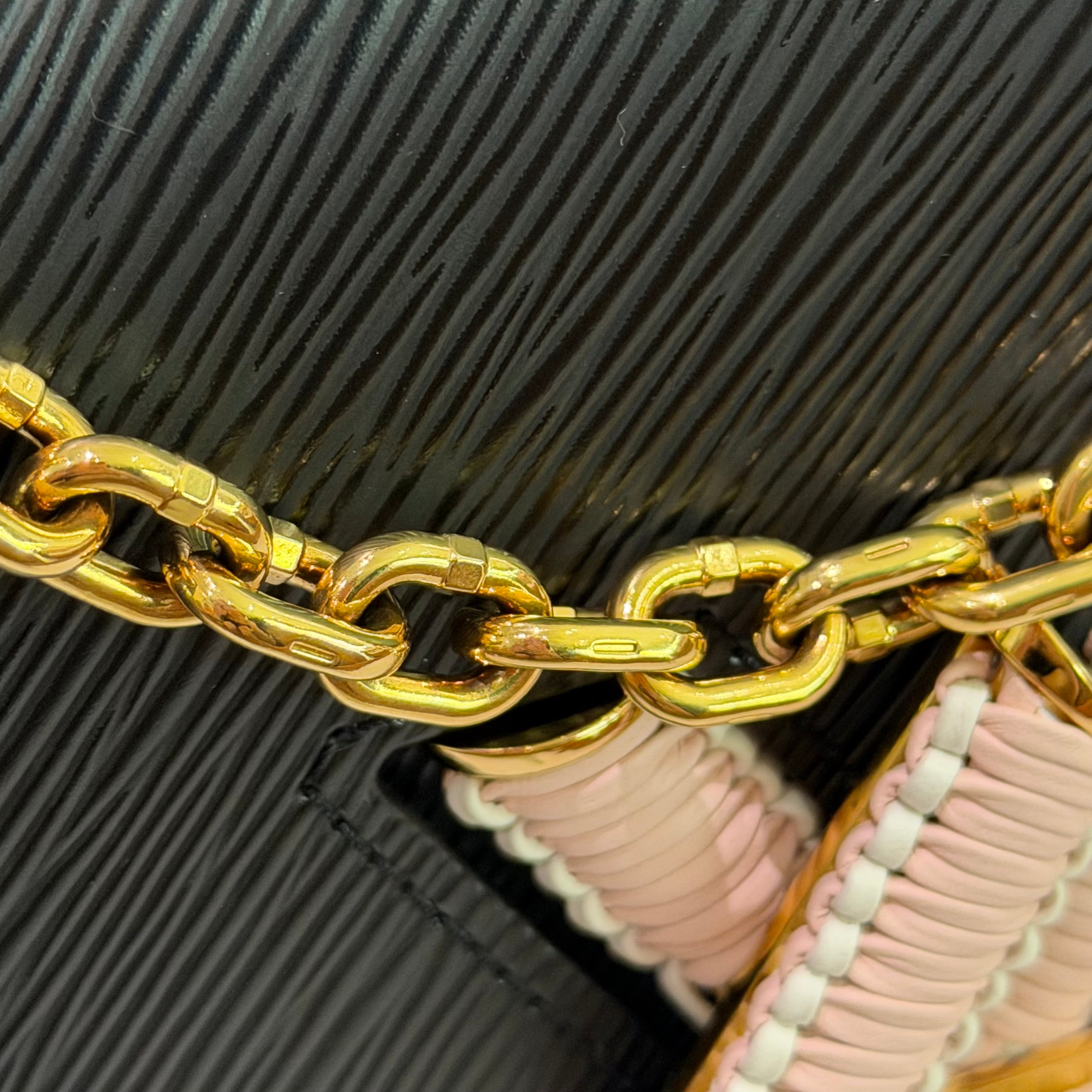 Louis Vuitton Twist Black & Pink Medium Shoulder Crossbody Bag