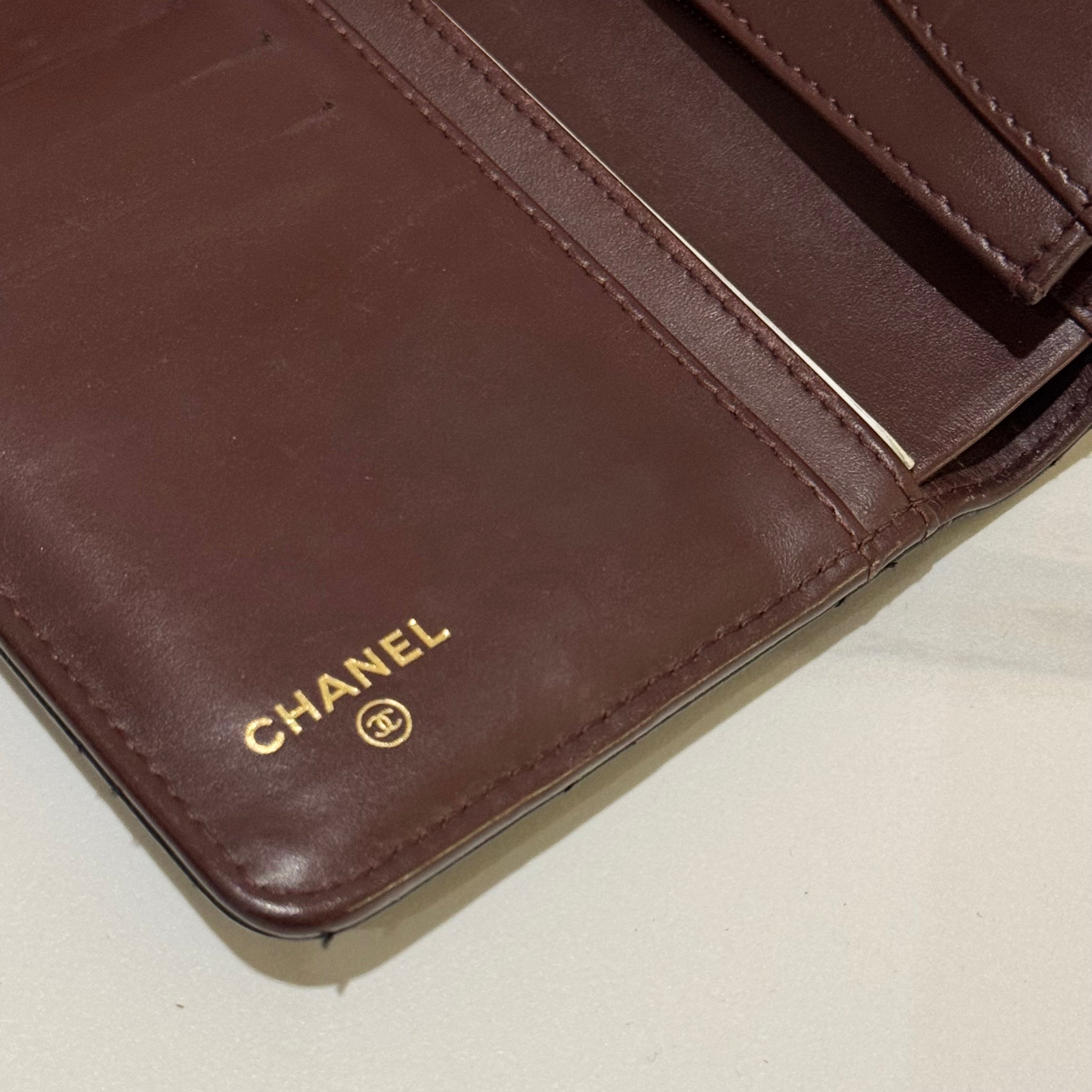 CHANEL LONG WALLET CAVIAR LEATHER FOLDING WALLET