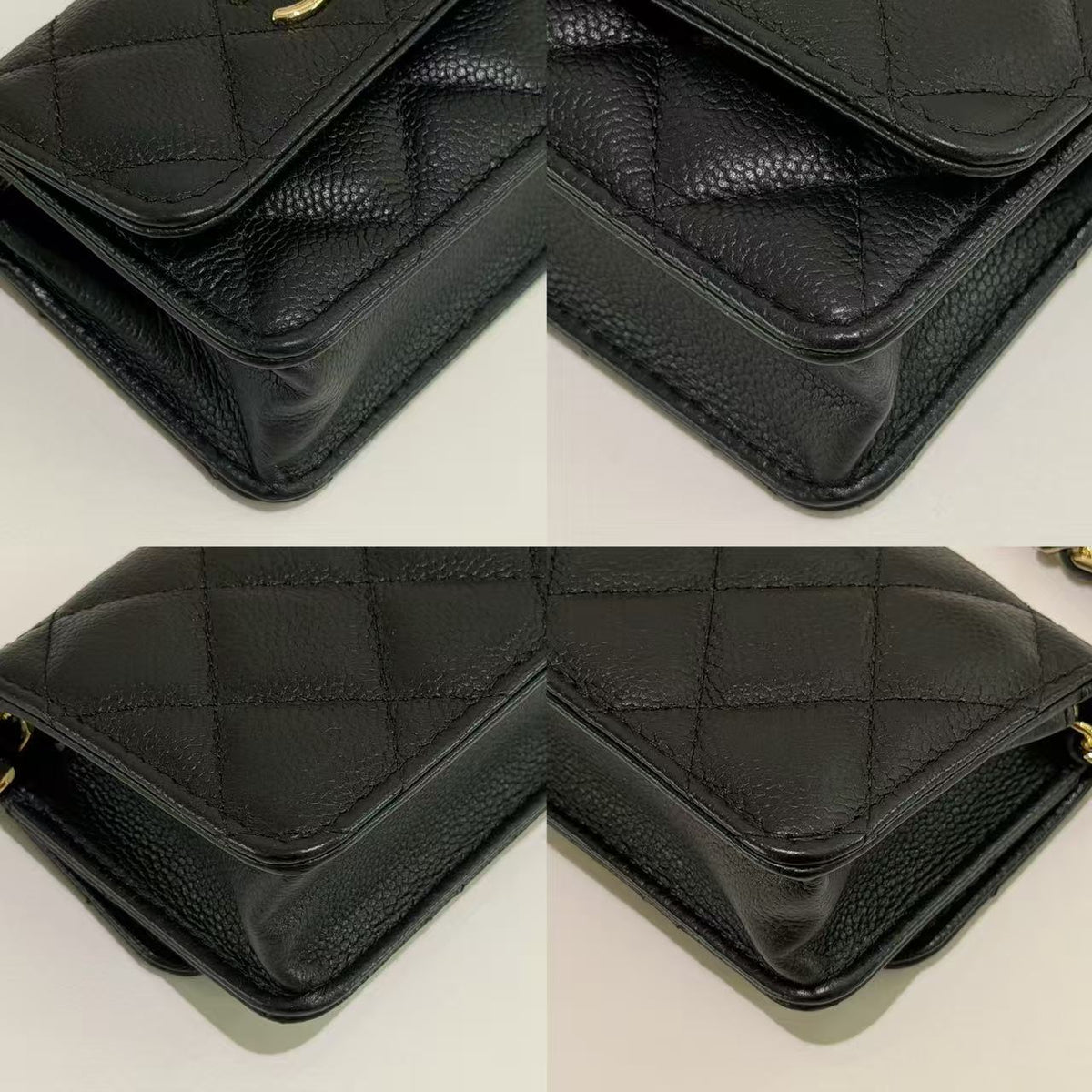 Chanel Belt Bag Black Caviar Leather with Gold Hardware (Authenticity Card Version)