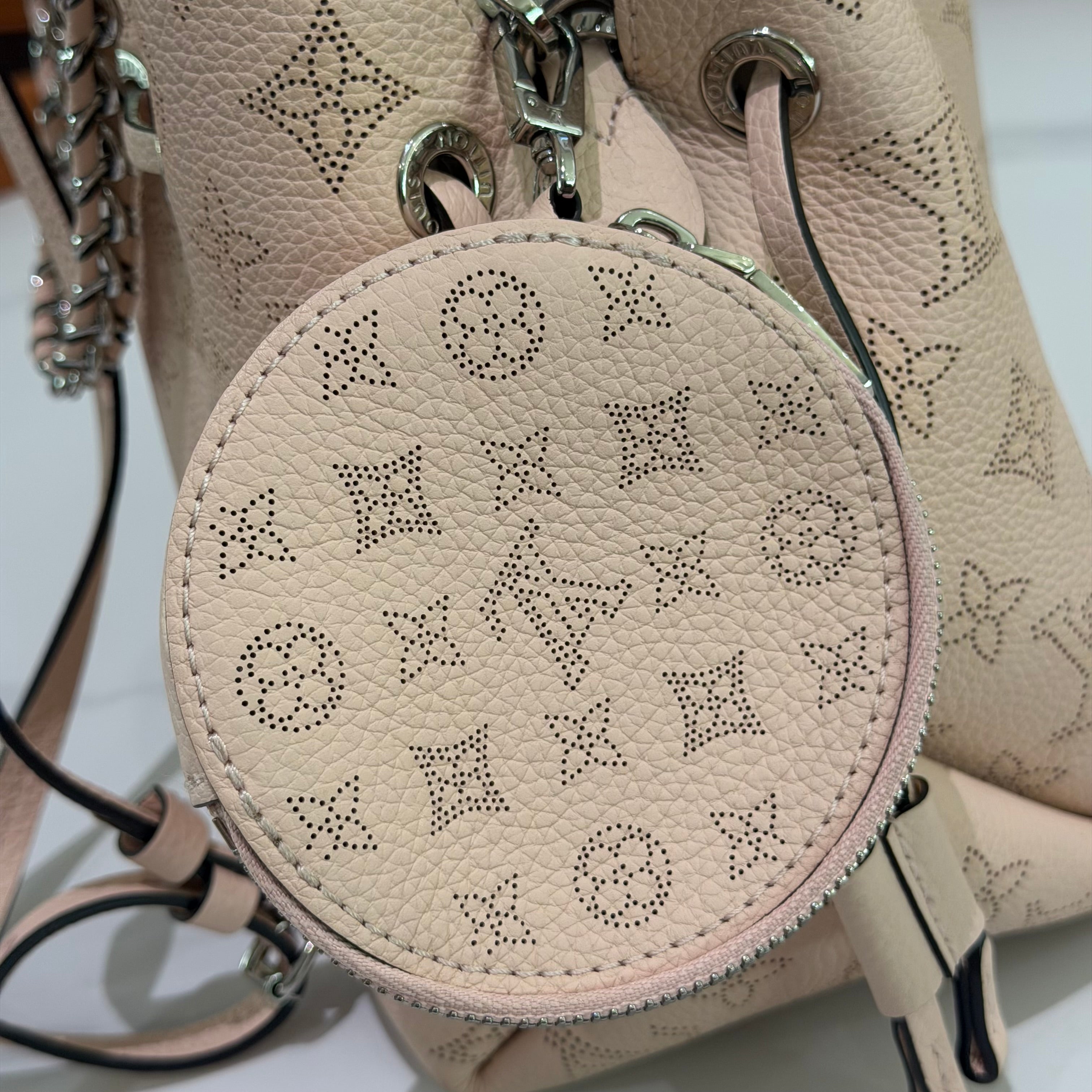 Louis Vuitton Bella Perforated Leather Bucket Bag