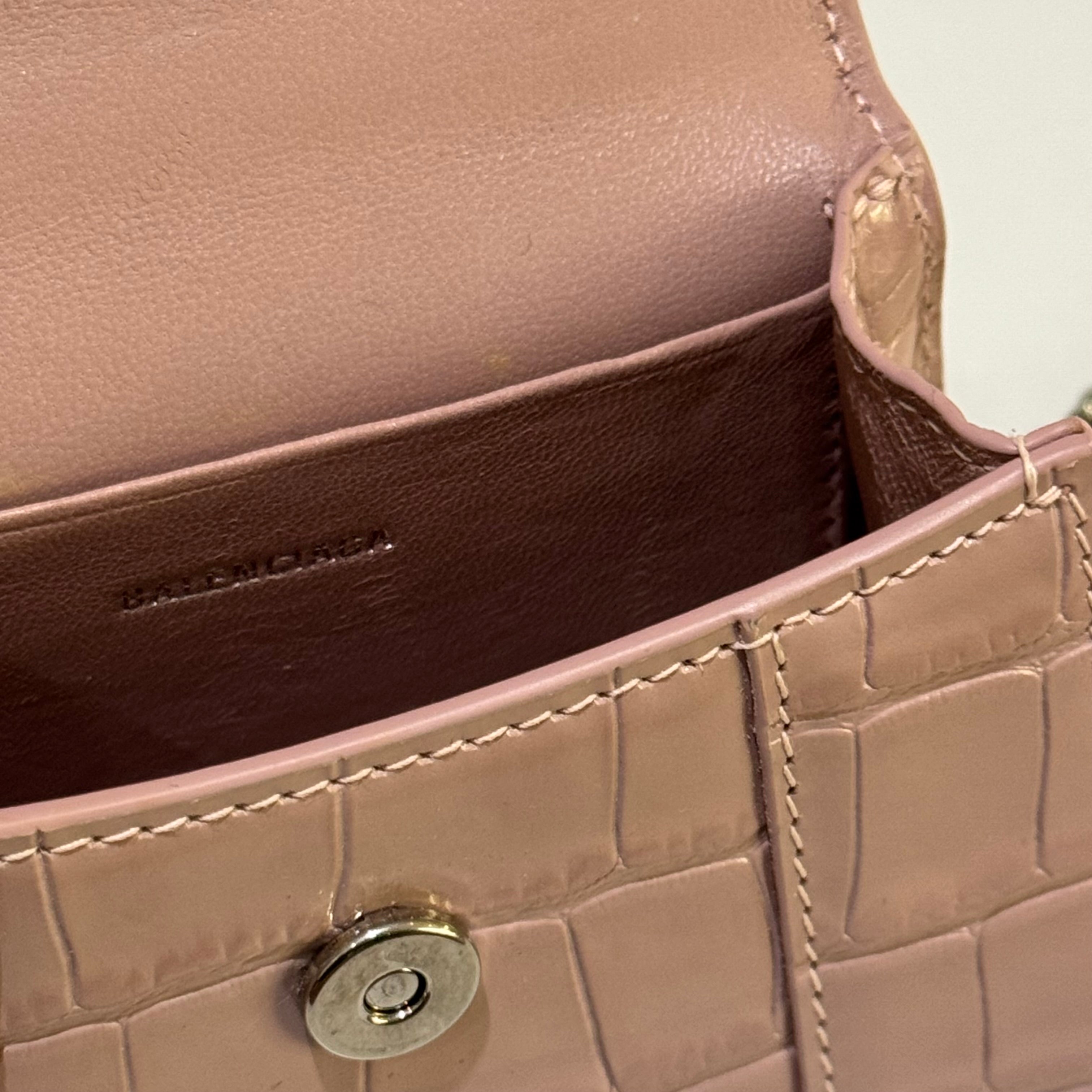 BALENCIAGA SUPER MINI HOURGLASS BAG