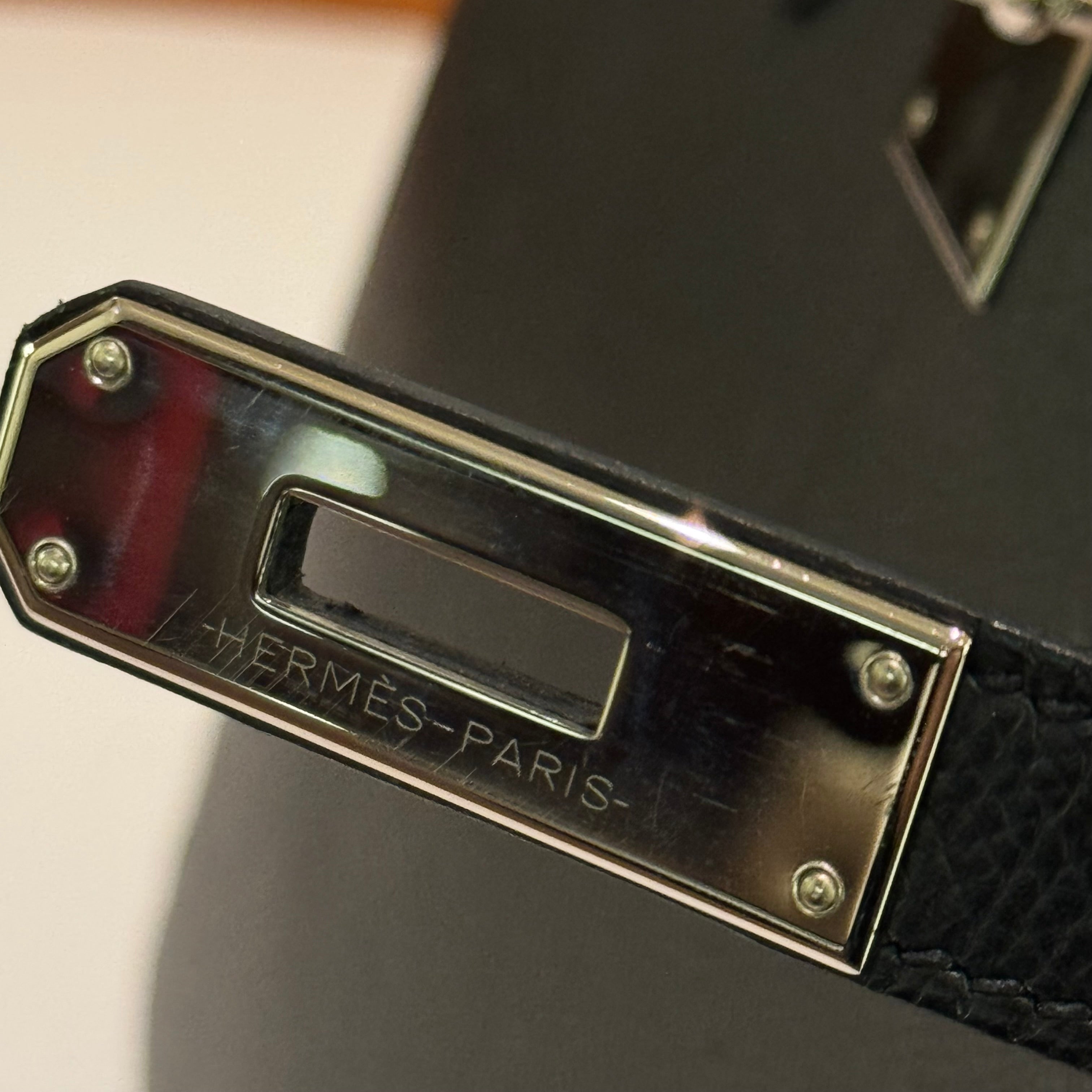 HERMÈS BIRKIN 30 BLACK WITH PALLADIUM HARDWARE STAMP Z