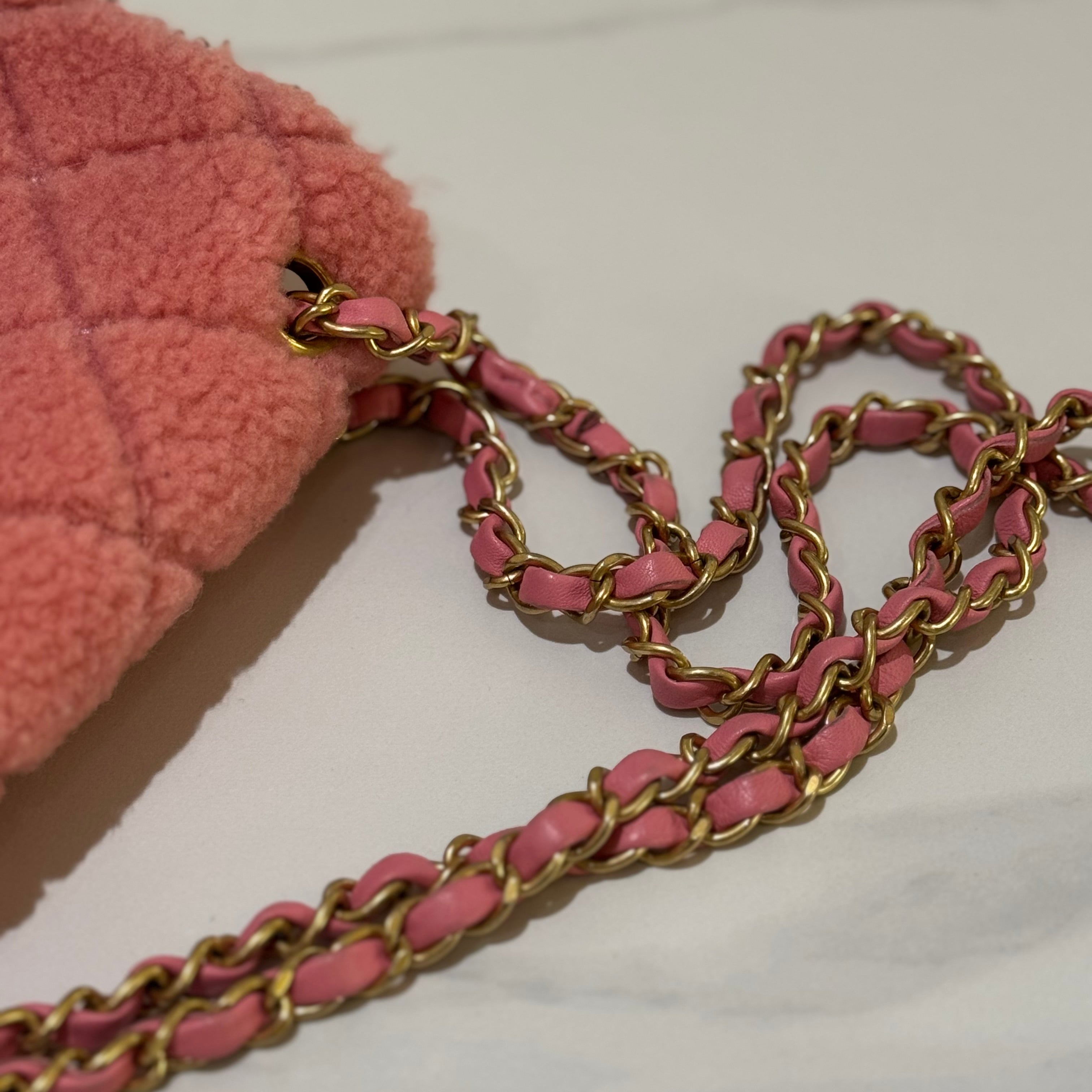 CHANEL CF TEDDY PINK