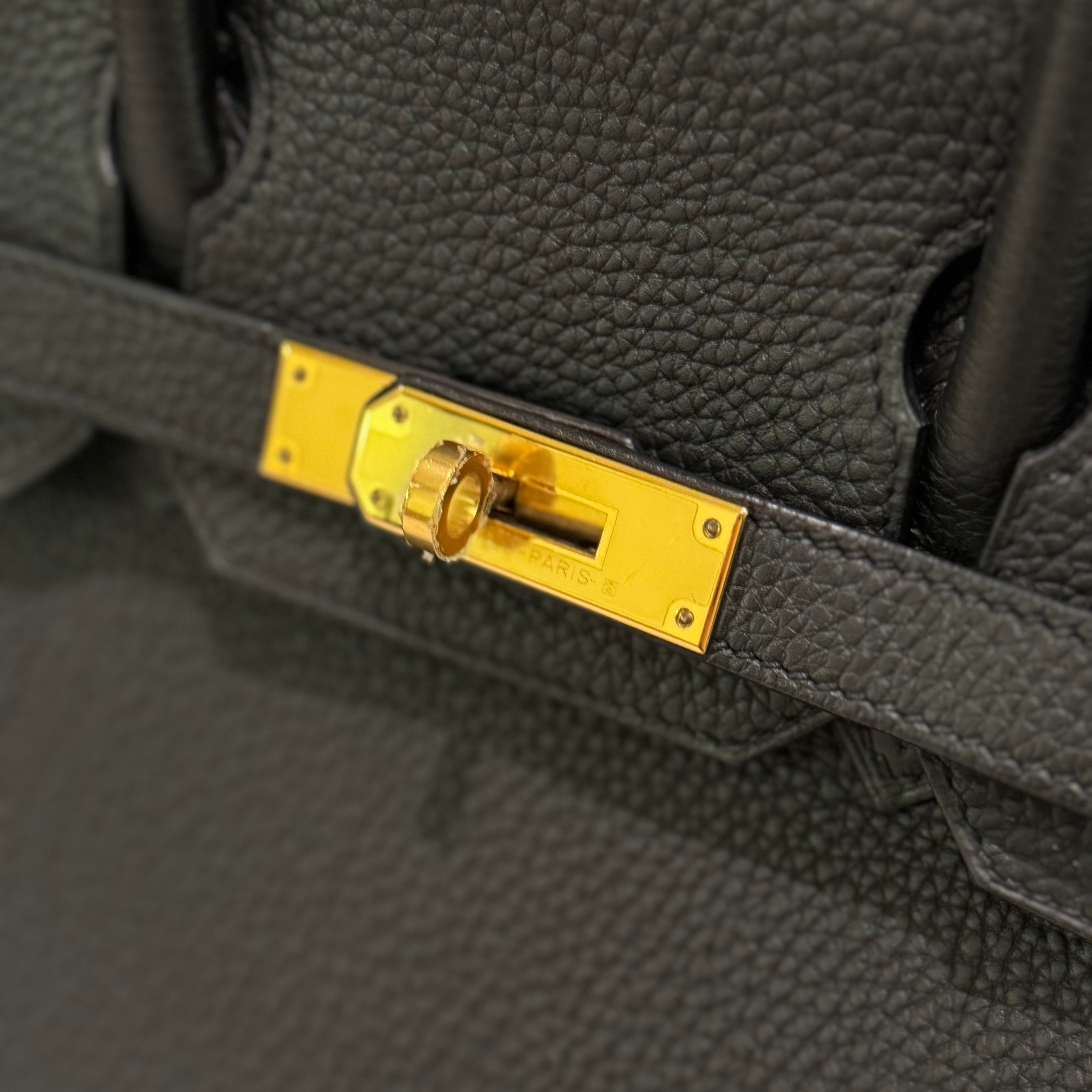 HERMÈS BIRKIN 30 BLACK WITH GOLD HARDWARE U STAMP