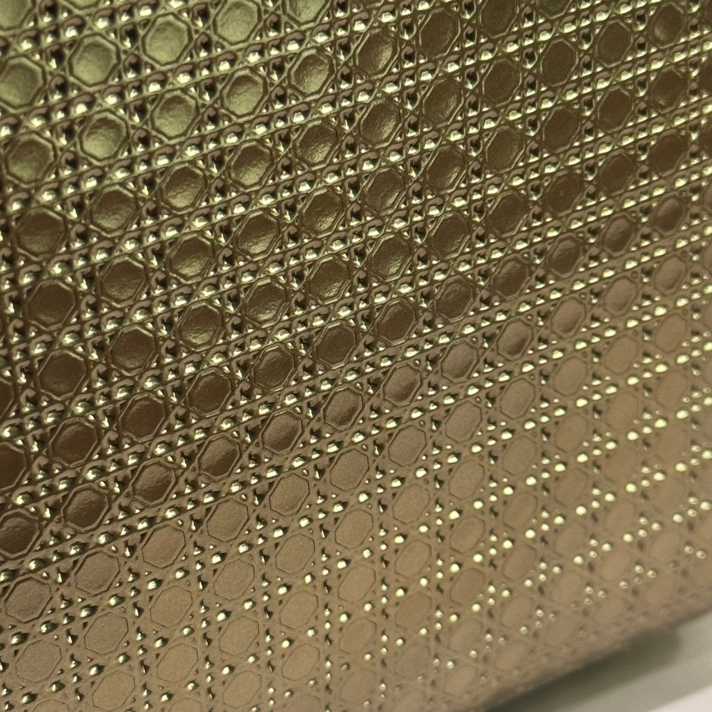 DIOR LADY DIOR SMALL METALLIC LIMITED EDITION HANDBAG (3-GUSSET)