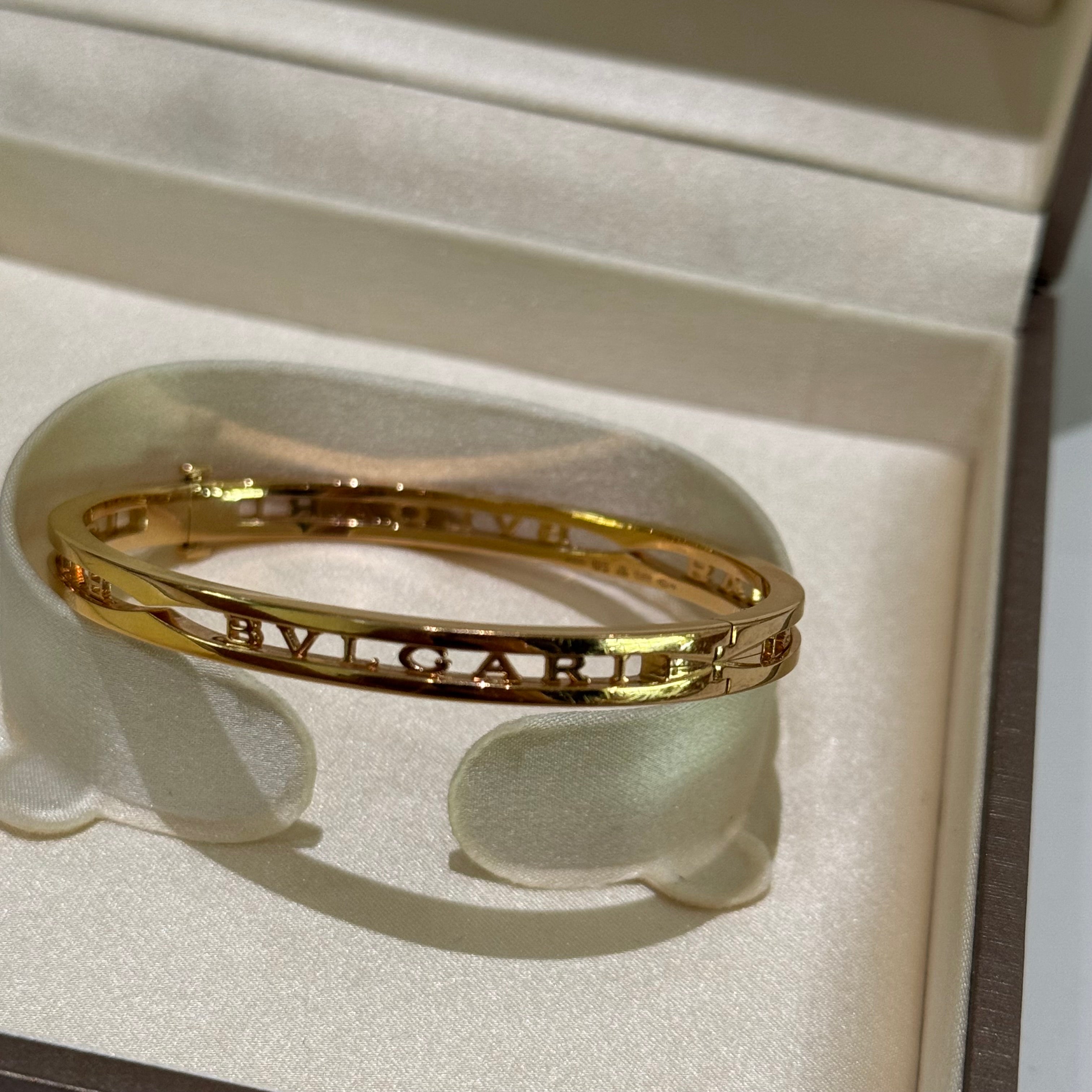 BVLGARI B.ZERO1 18K ROSE GOLD OPENWORK BRACELET