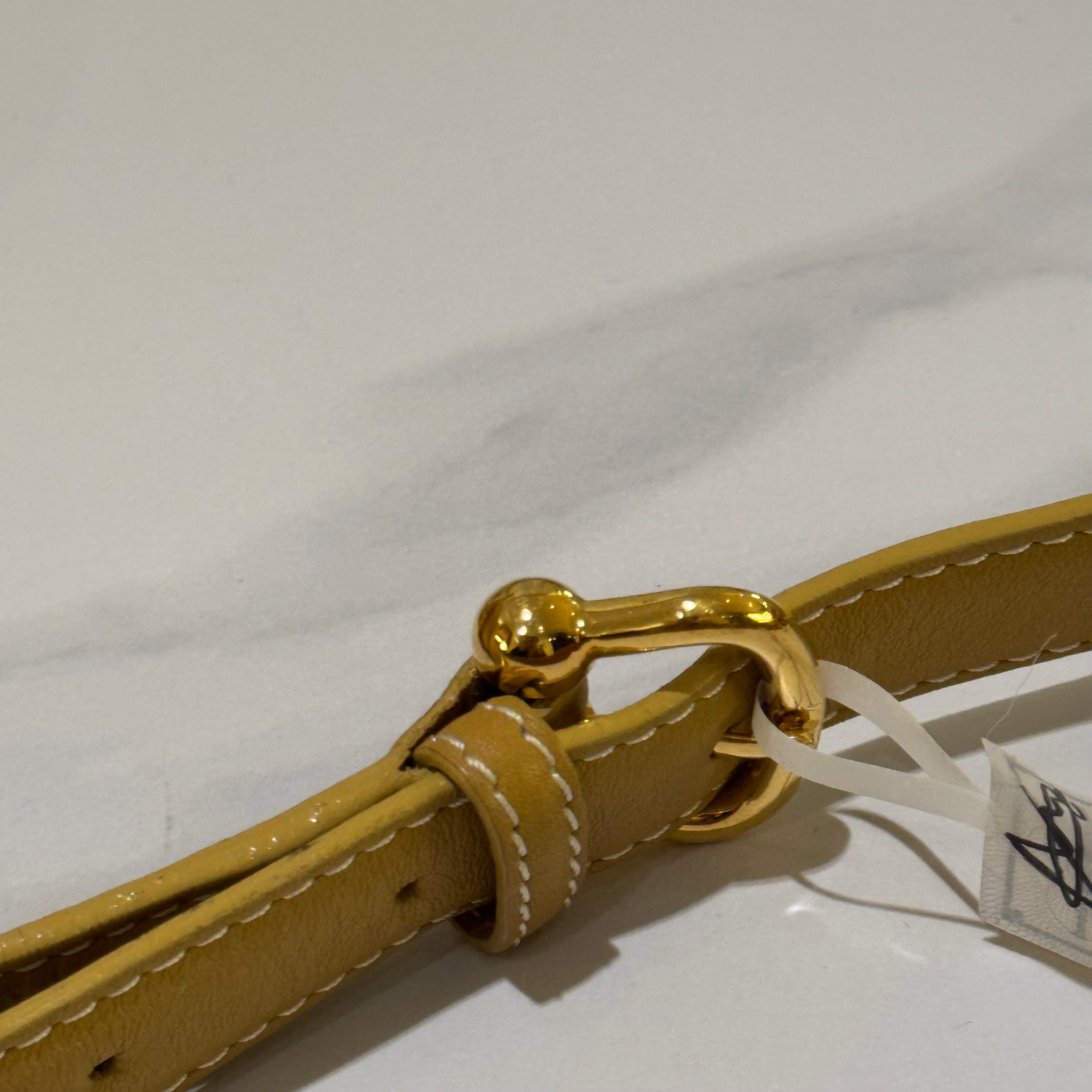 LOEWE SHOULDER BAG TRANSFORMABLE TRIANGLE BUCKET VINTAGE BAG MANGO YELLOW