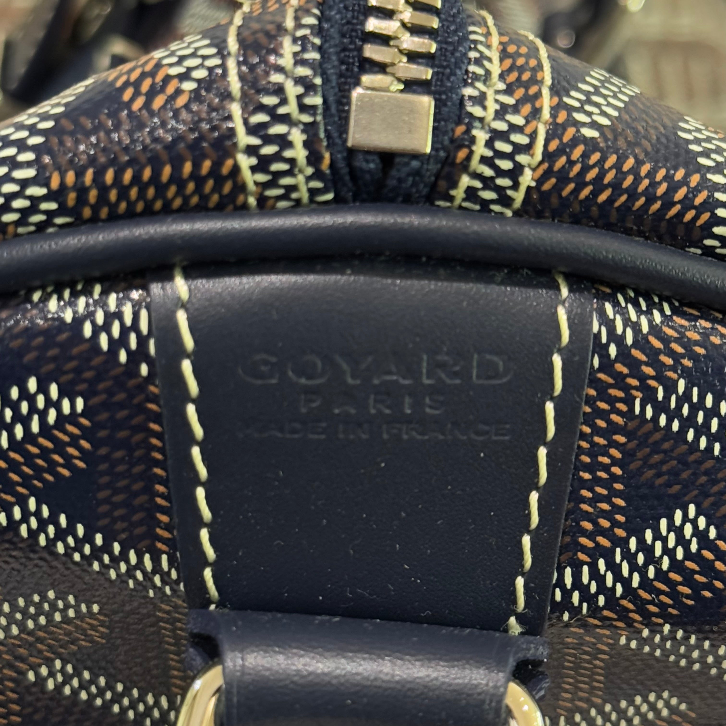 GOYARD BOSTON 50 TRAVEL BAG (PART STICKERS, BRAND NEW)