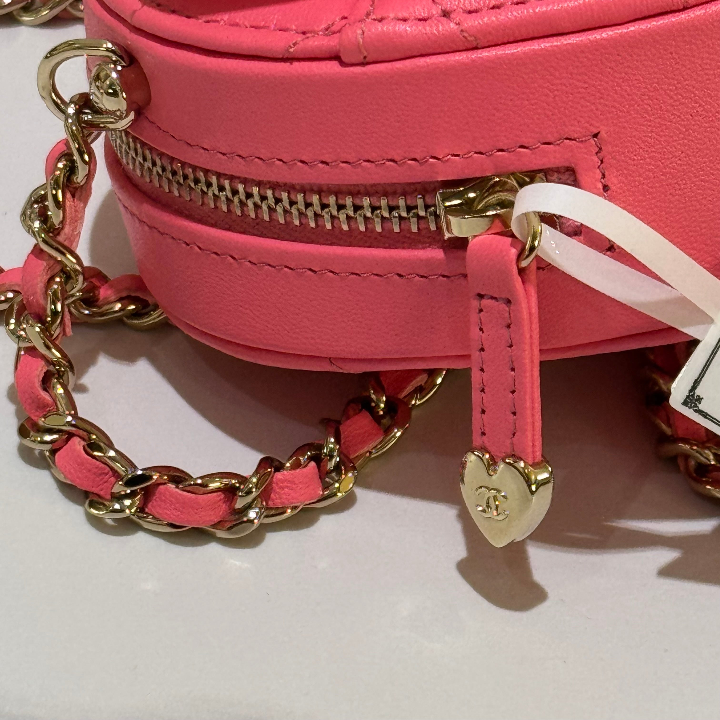 CHANEL PINK HEART BAG SMALL SIZE