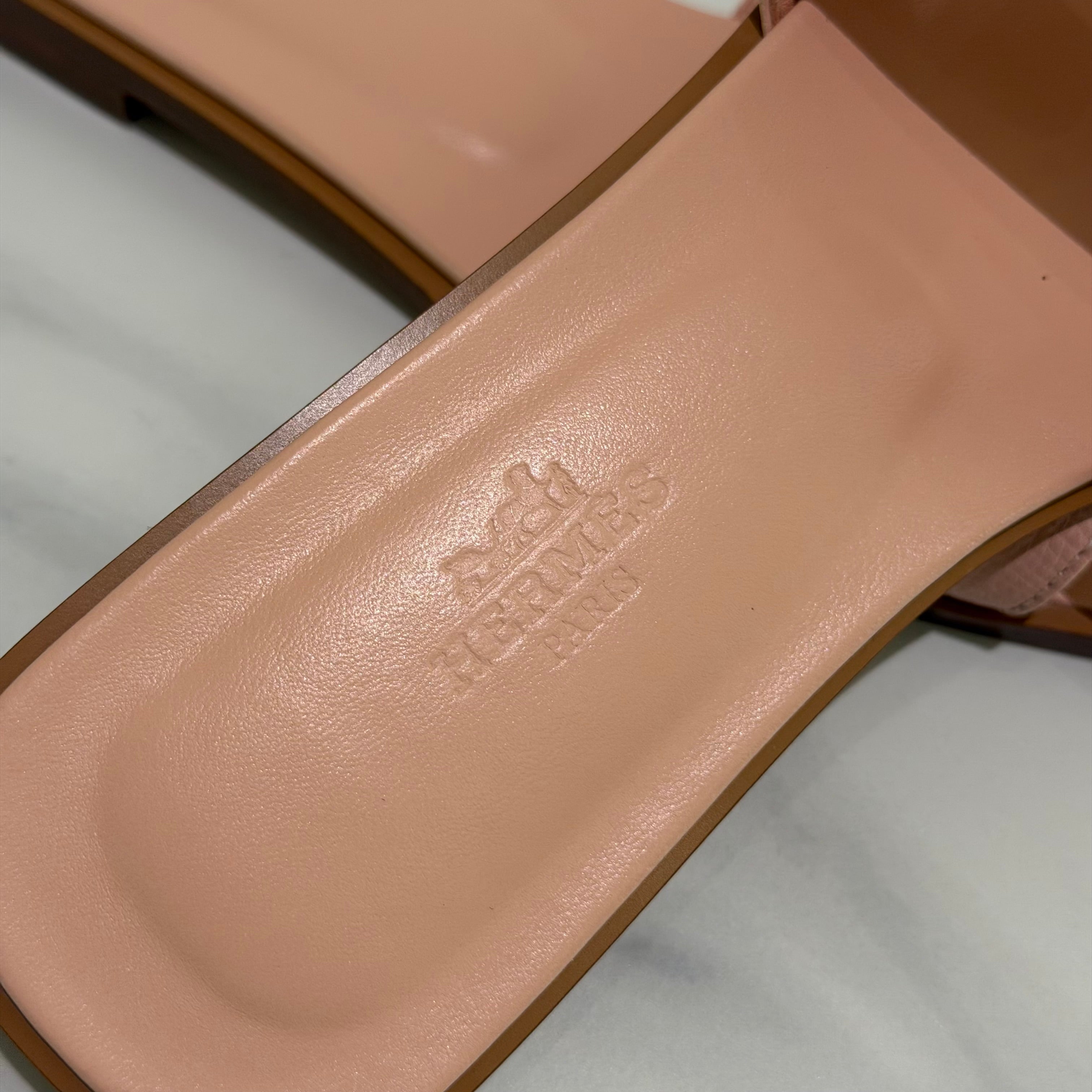 Hermes Oran Sandal Rose Pink