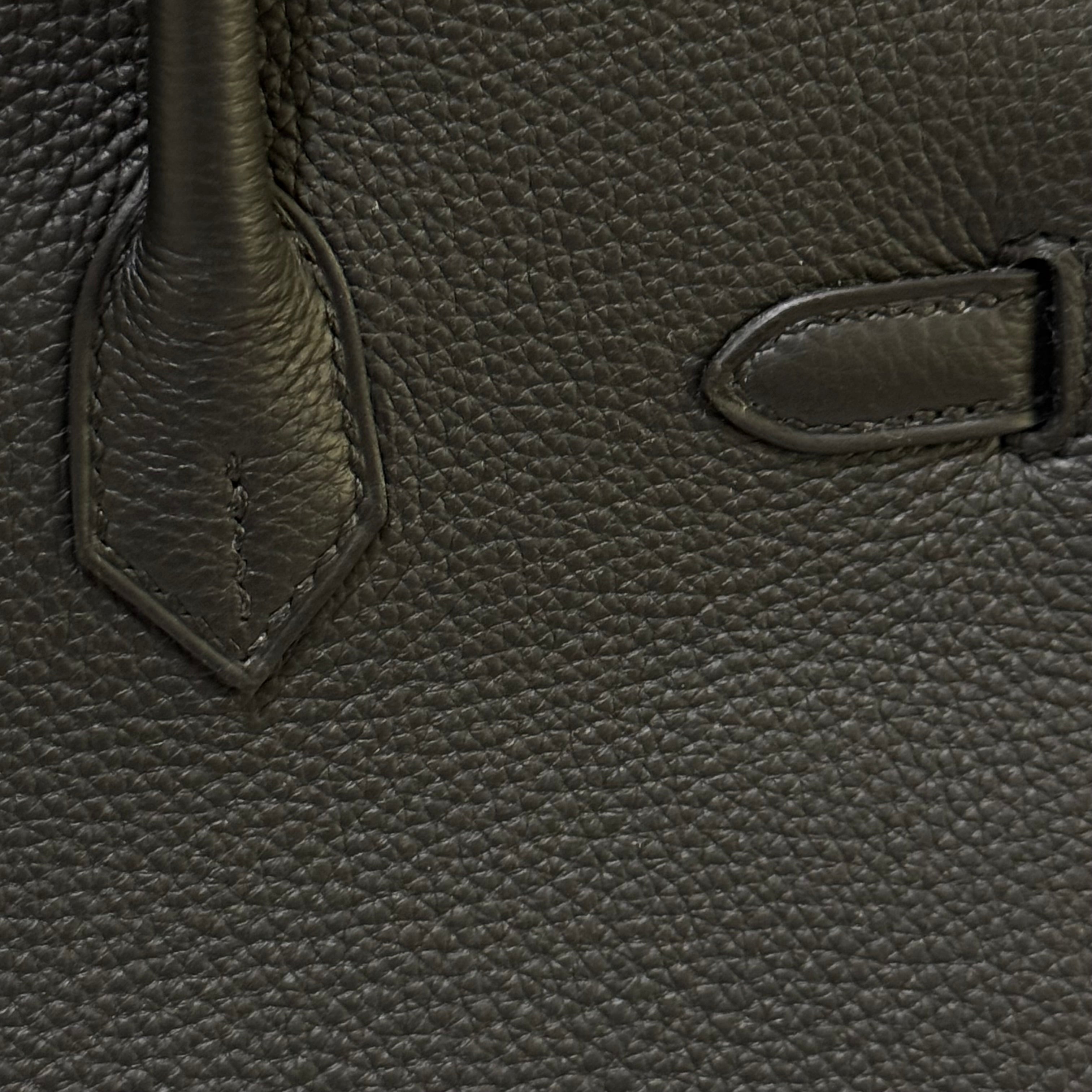 HERMES BIRKIN 25 TOGO BLACK WITH GOLD HARDWARE STAMP W (2025 INVOICE)