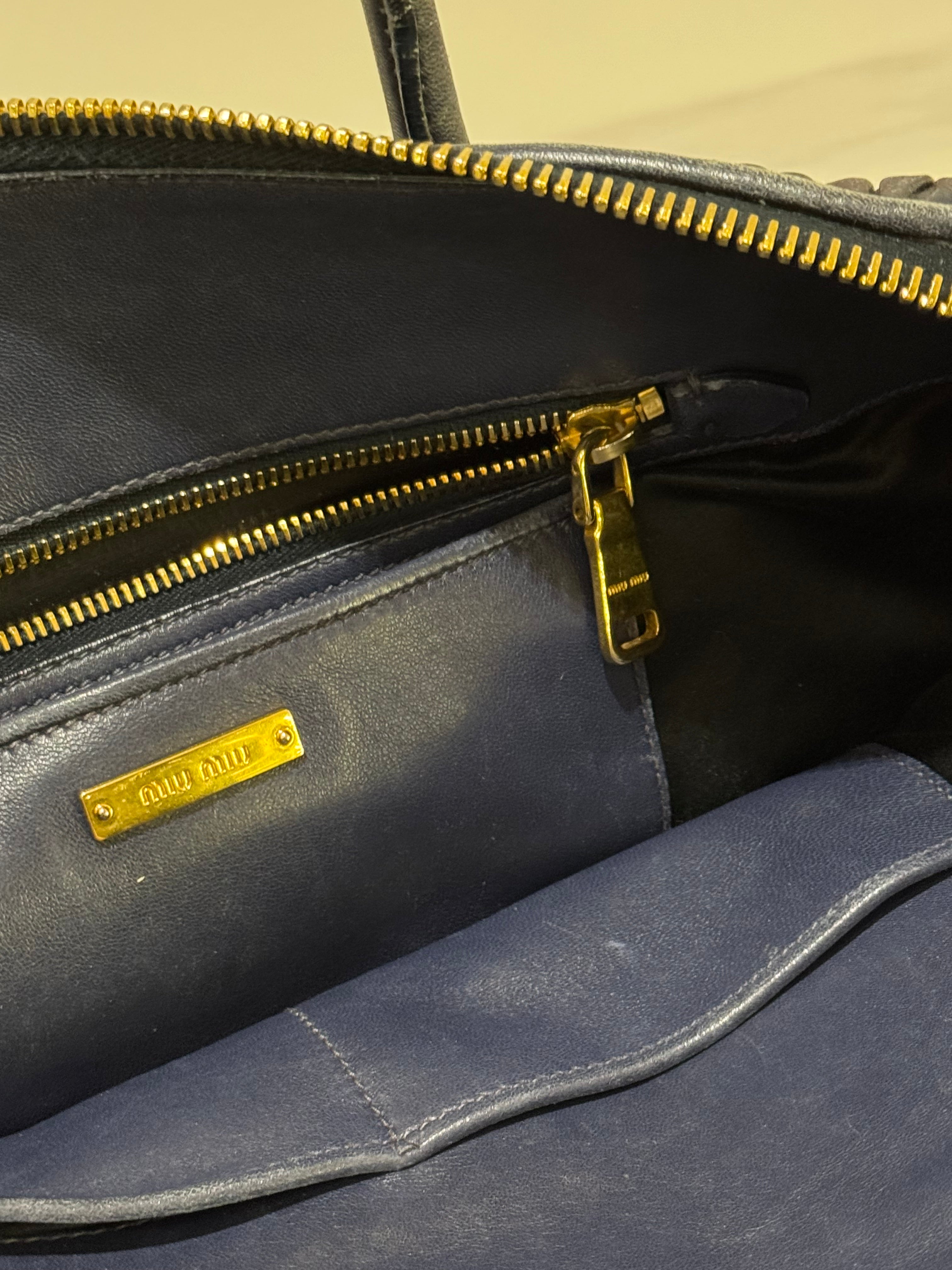 MIU MIU HANDBAG TOP HANDLE & CROSSBODY BAG