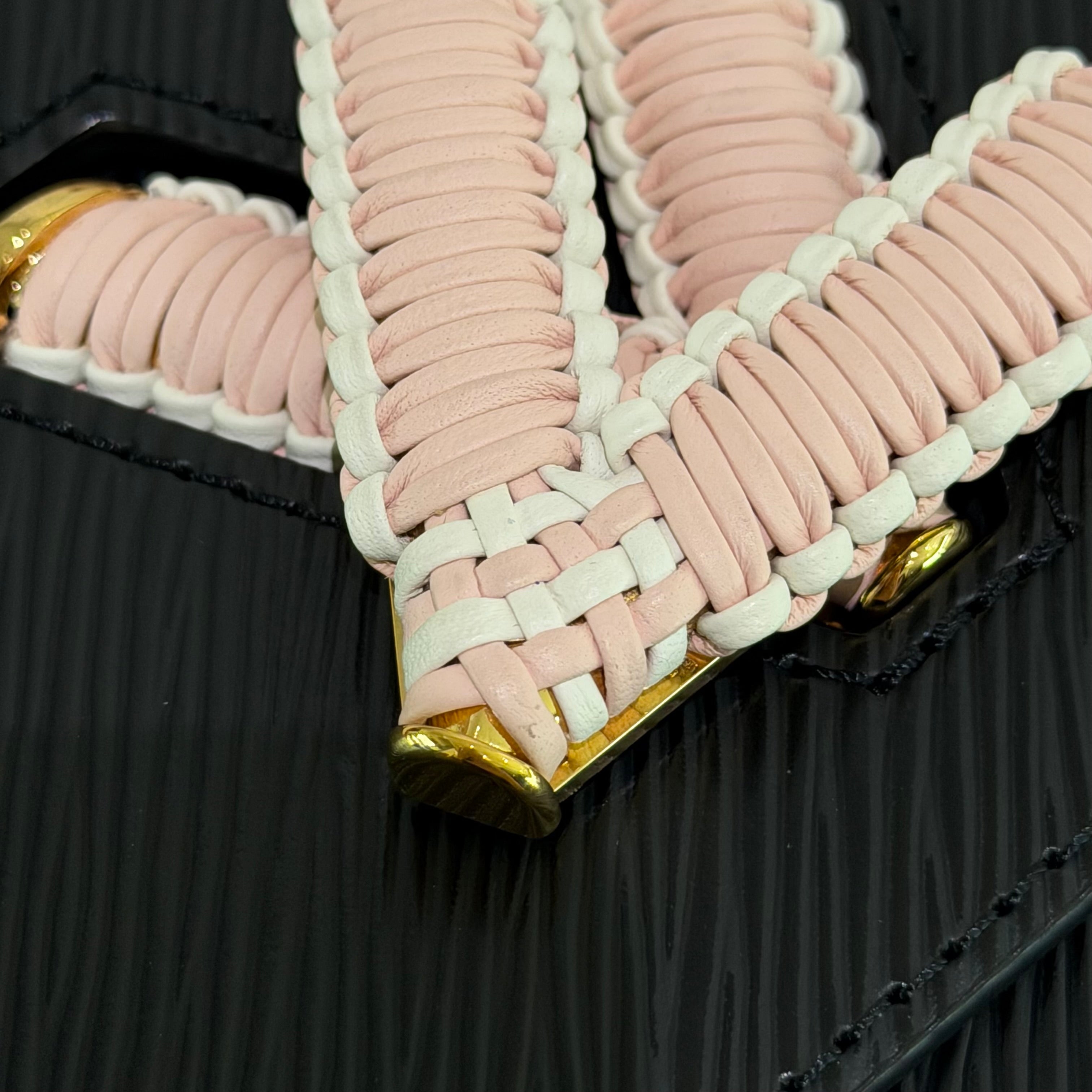 Louis Vuitton Twist Black & Pink Medium Shoulder Crossbody Bag