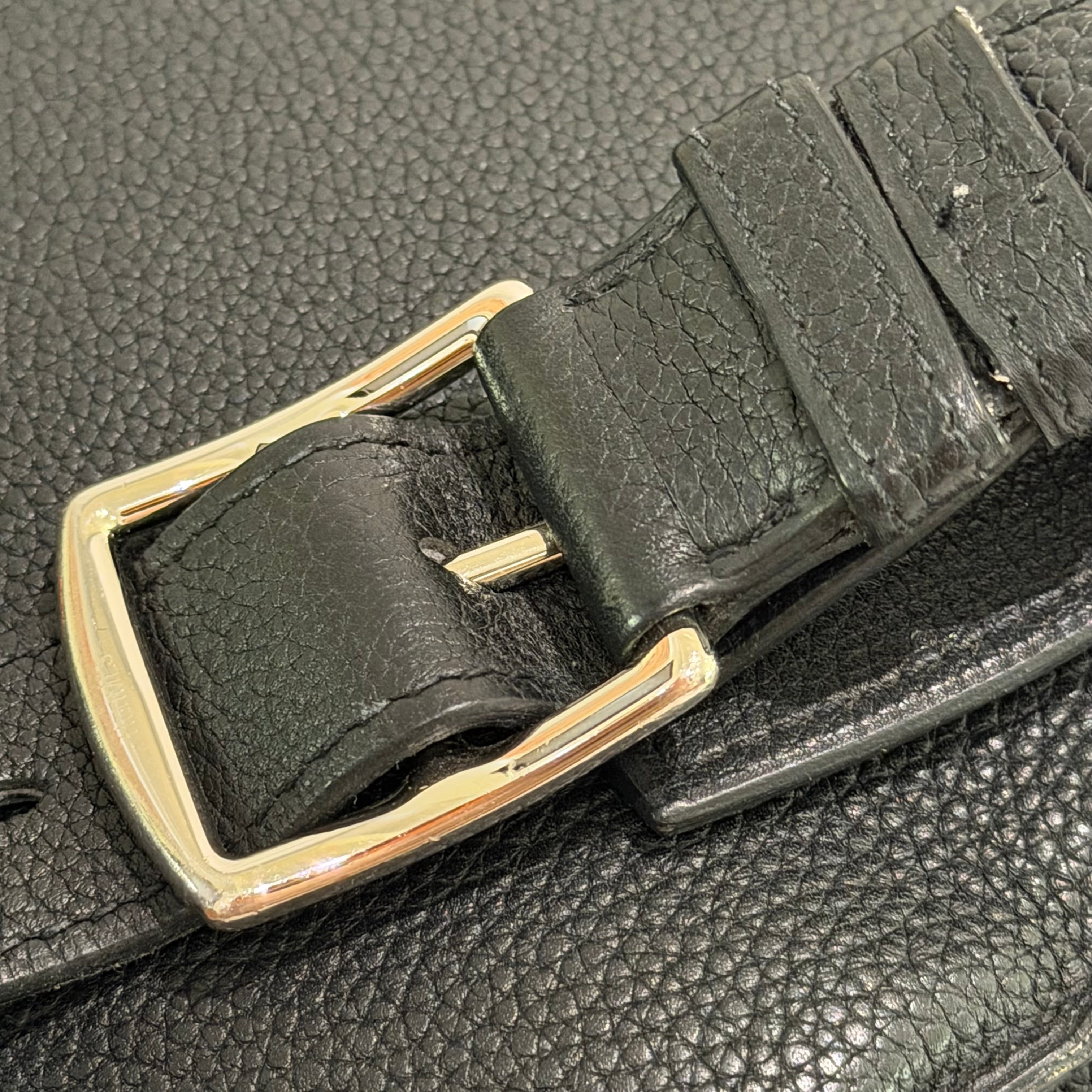 HERMÈS CITYBACK BLACK WITH SILVER HARDWARE BACKPACK