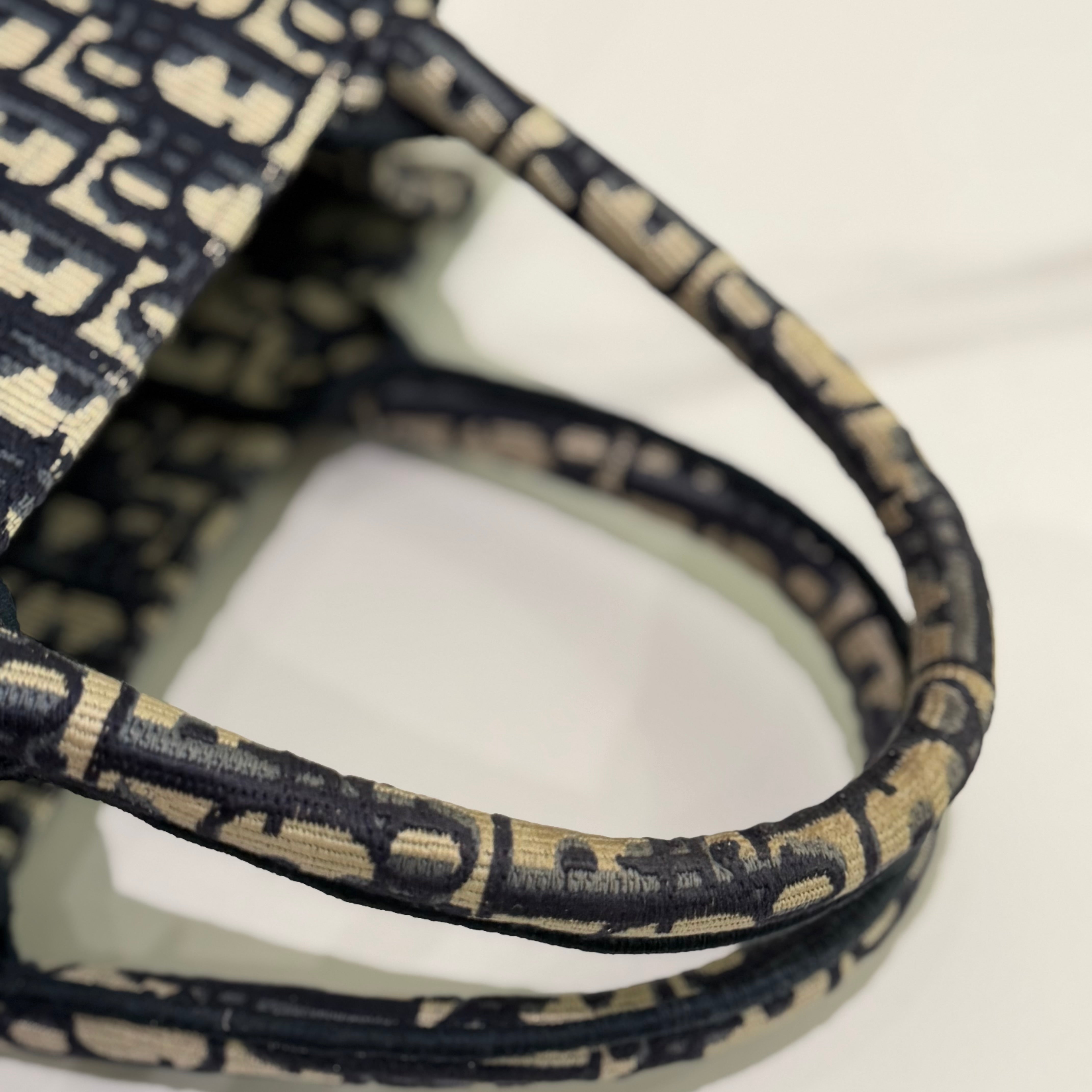 Dior Book Tote Monogram Blue Small Tote Bag