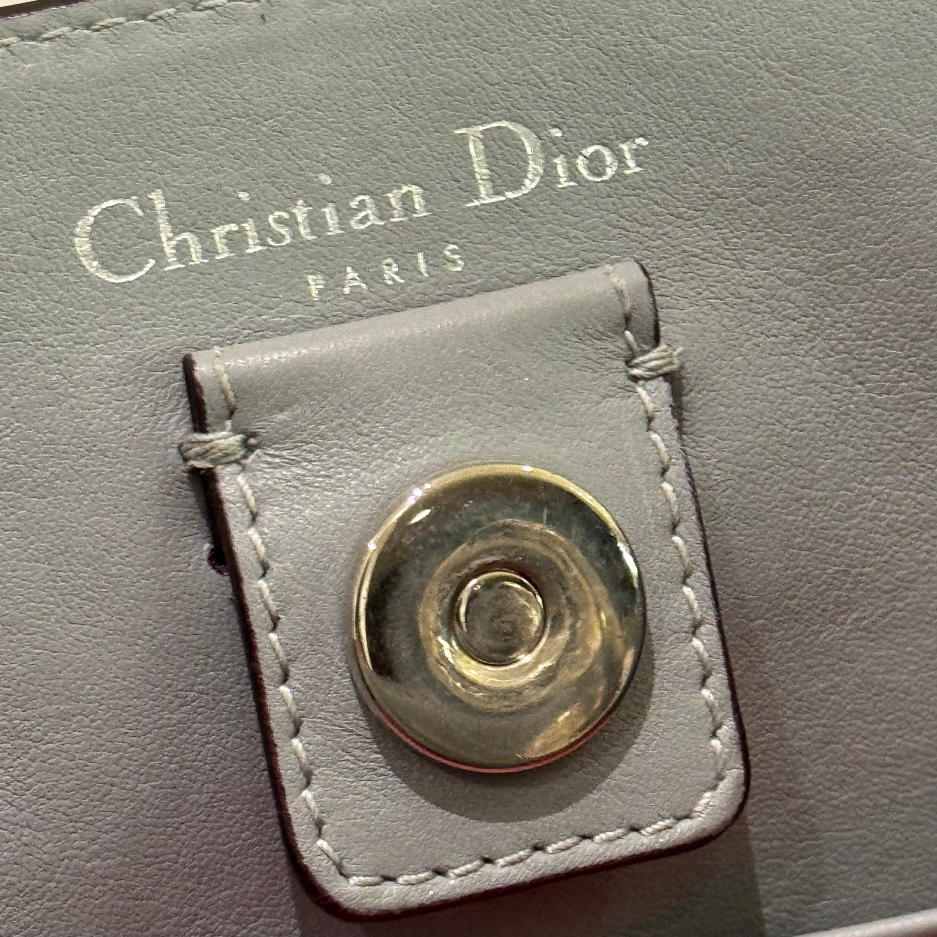 DIOR VIP DIORISSIMO LARGE FULL LEATHER FUCHSIA WITH SILVER HARDWARE