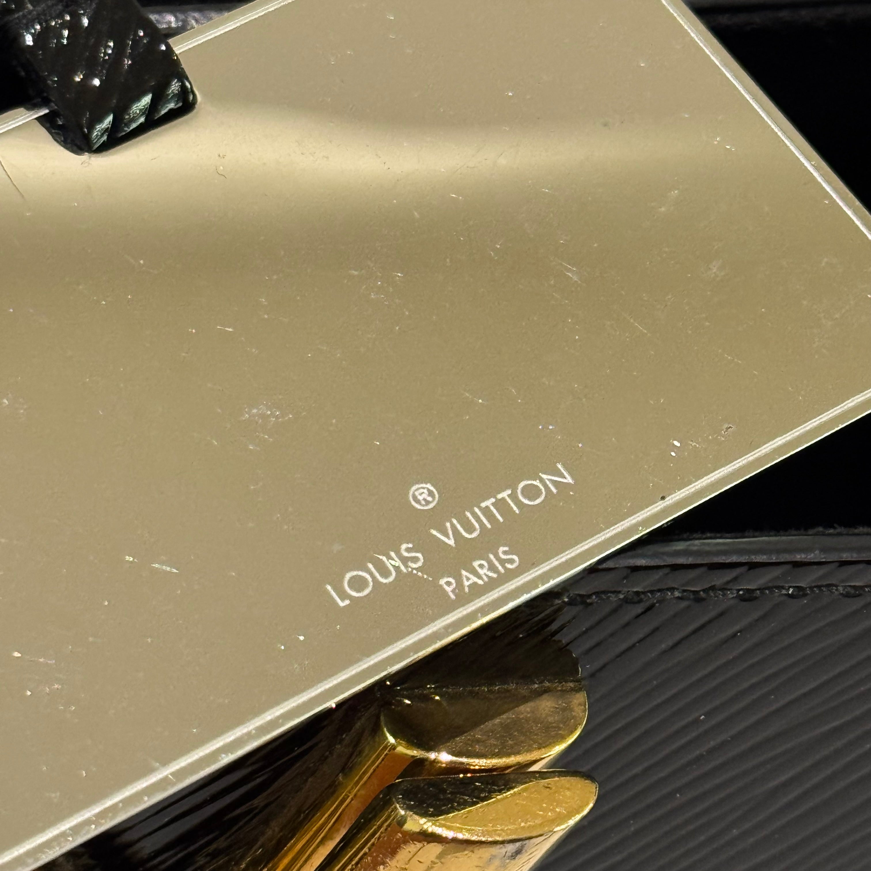 LOUIS VUITTON BLACK VERNIS TWIST BAG