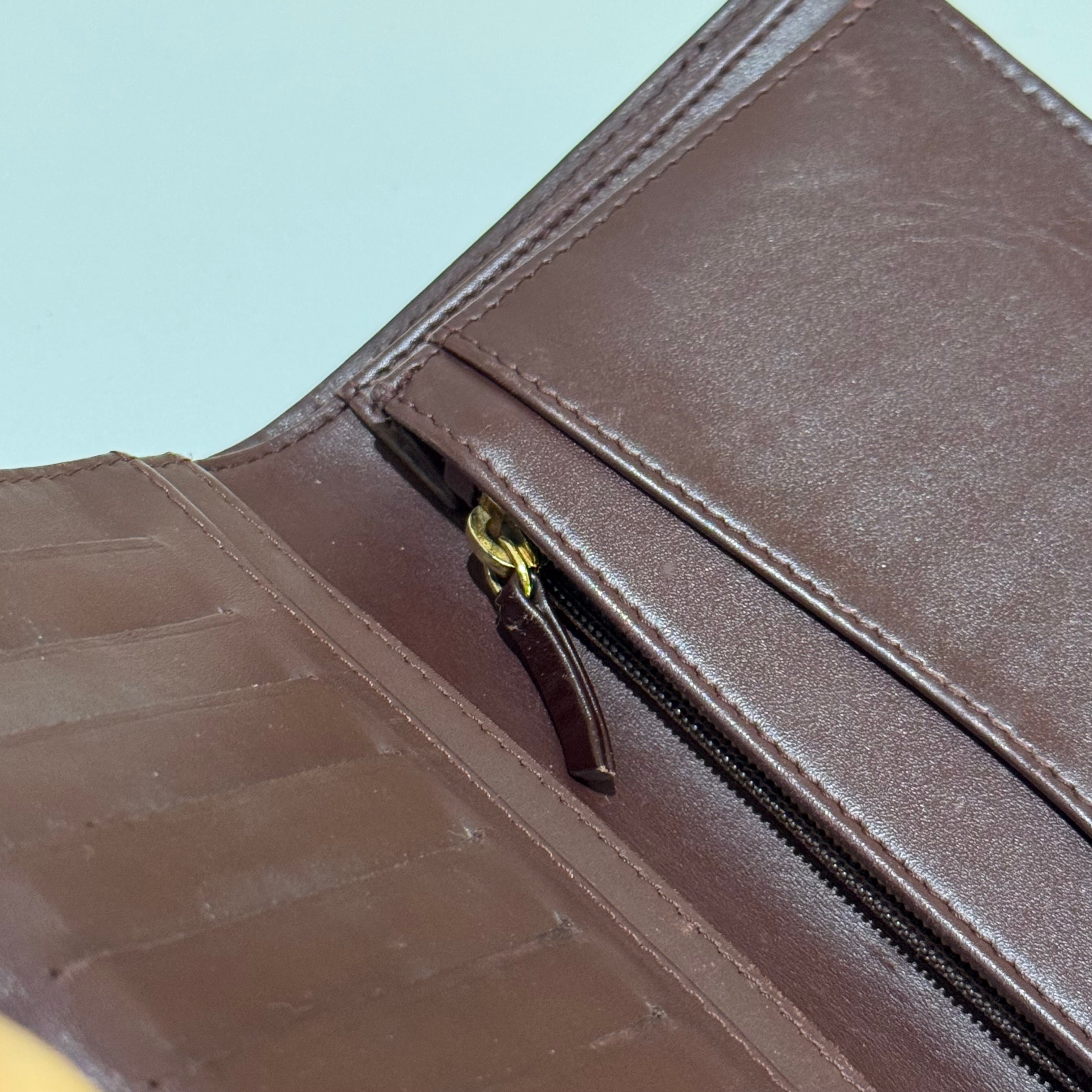 CHANEL LONG WALLET CAVIAR LEATHER FOLDING WALLET