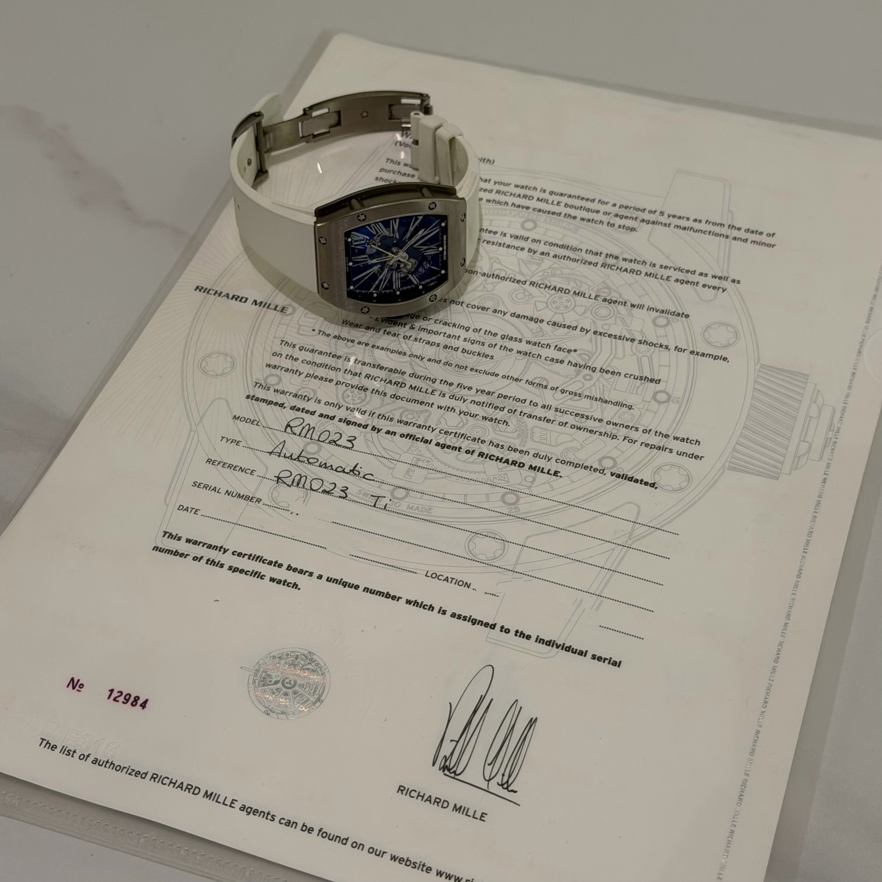 Richard Mille RM 023 Titanium Automatic Watch