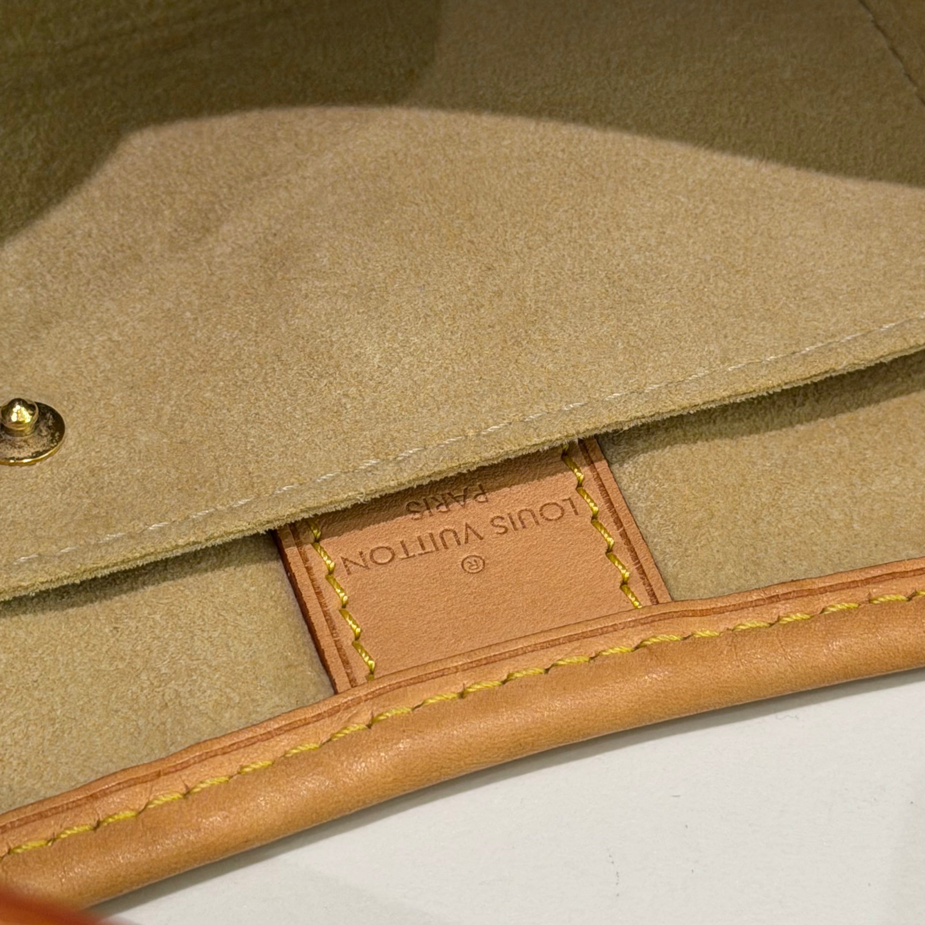 LOUIS VUITTON Vintage White Damier Shoulder Bag