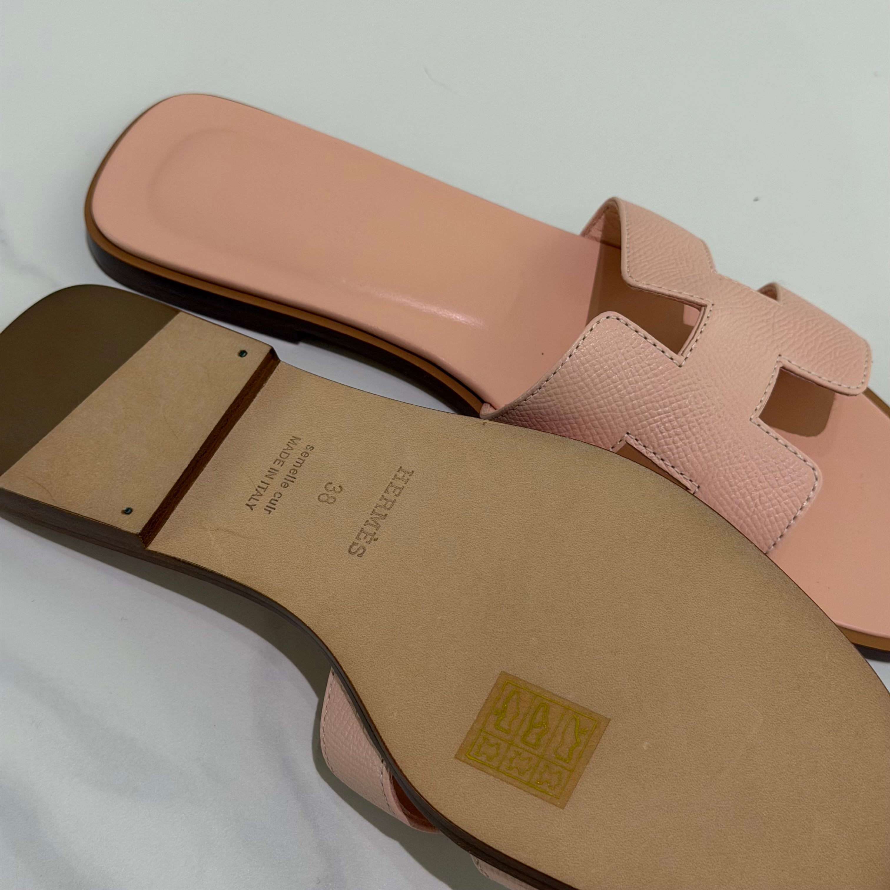 Hermes Oran Sandal Rose Pink